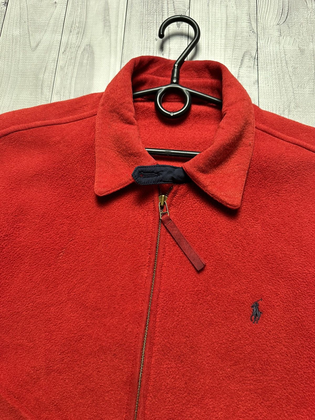 Vintage Vintage polo Ralph Lauren fleece jacket red rare size L Size US L / EU 52-54 / 3 - 10 Thumbnail