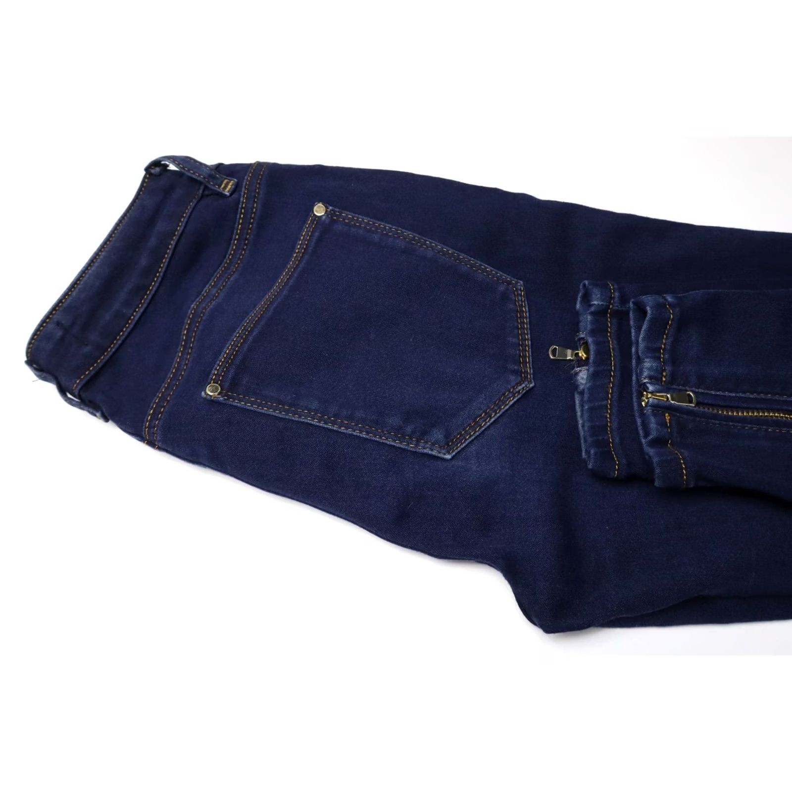 Vintage Mos Mosh Victoria 7/8 Silk Touch Jeans Women's W27 Stretch Whiskers Skinny Fit Jeans Size 27" / US 4 / IT 40 - 5 Thumbnail