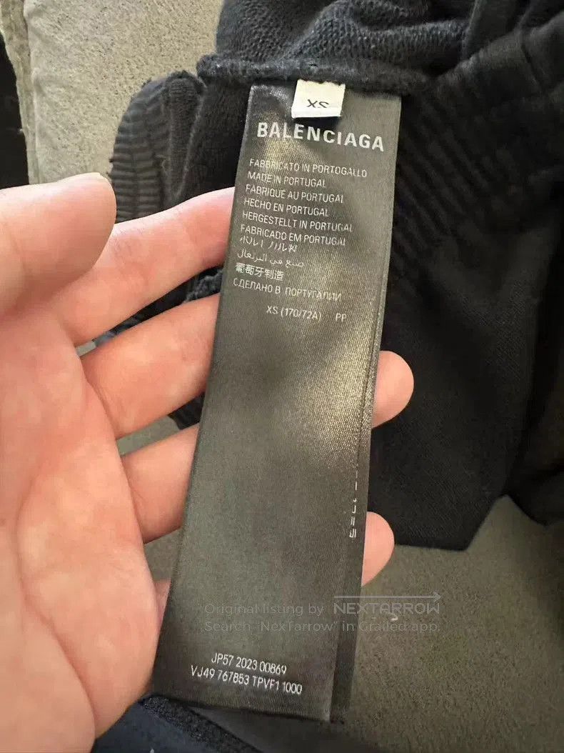 Balenciaga Balenciaga FW23 Logo Print Casual Pants. Size US 26 / EU 42 - 4 Thumbnail