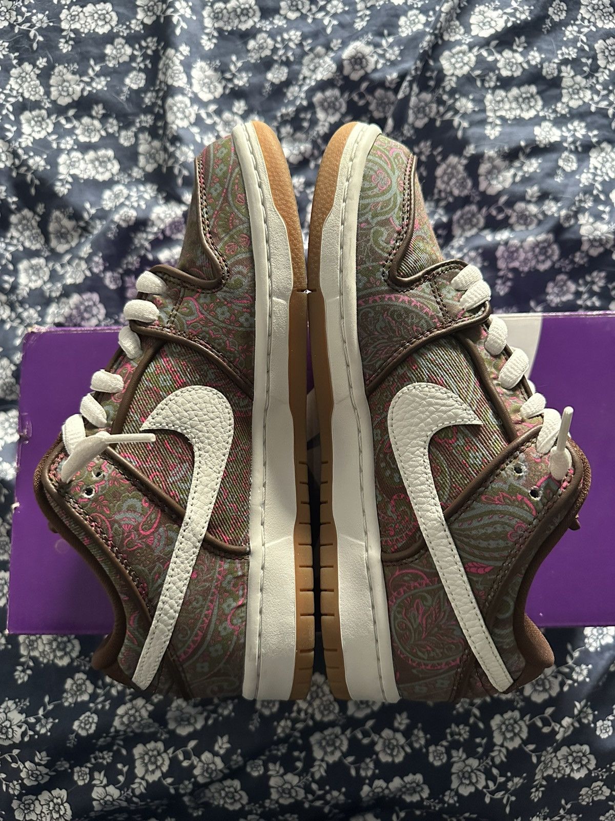 Nike SB Nike SB Paisley Brown Dunk Low Pro Size US 7 / EU 40 - 3 Thumbnail