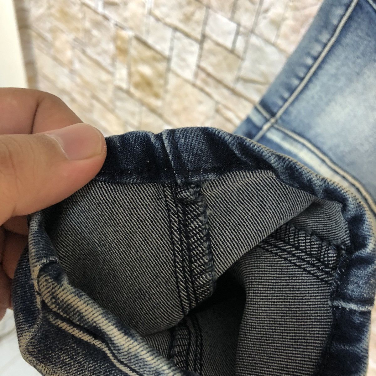 Japanese Brand Japan faded Blue Slim Fit bikers denim Jeans #A741 Size 26" / US 2 / IT 38 - 13 Thumbnail