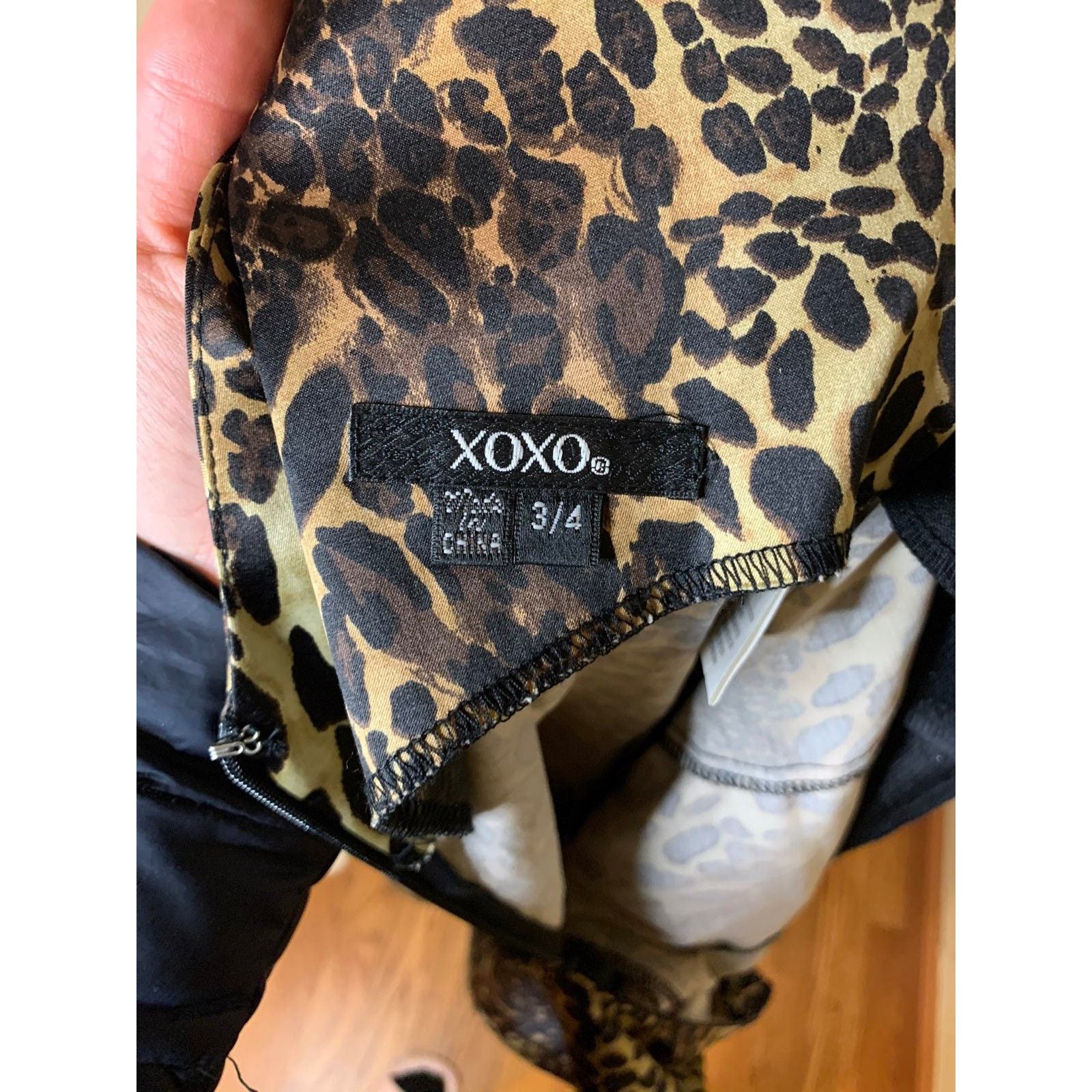 Other XOXO Leopard Dress Women Size 3/4 Mini Dress (NWT) Size S / US 4 / IT 40 - 3 Thumbnail