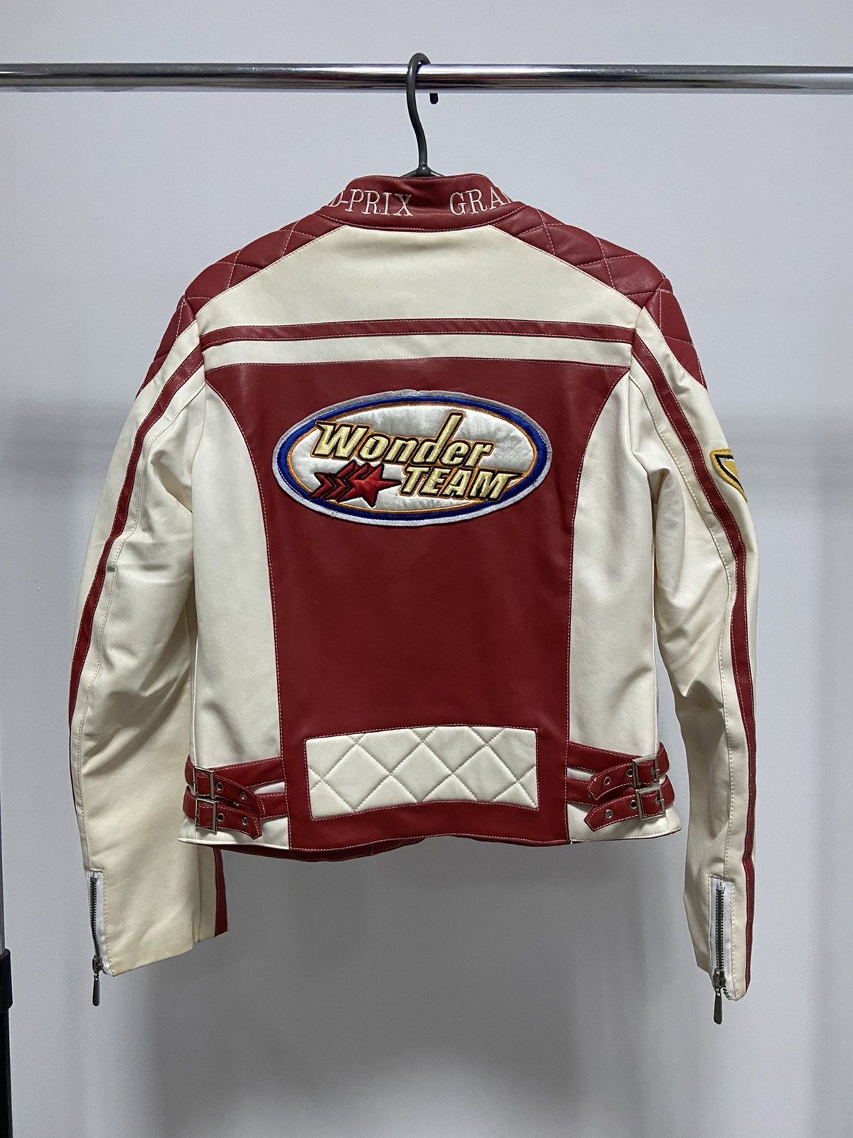 Vintage Grand Prix Racing leather Jacket Vintage wonder Team Size US M / EU 48-50 / 2 - 2 Thumbnail