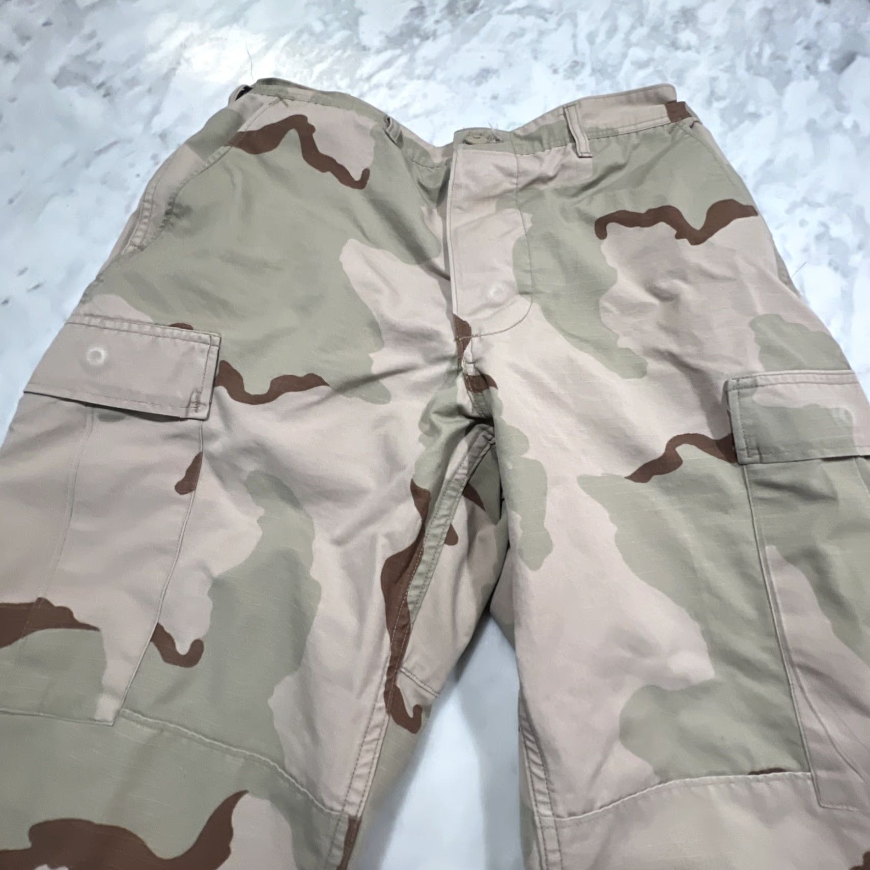 Doublet VINTAGE Military Jeans Tapered 5-Pocket Regular Men Medium US Desert Camo Double Knee Cotton Denim Size US 31 - 3 Thumbnail