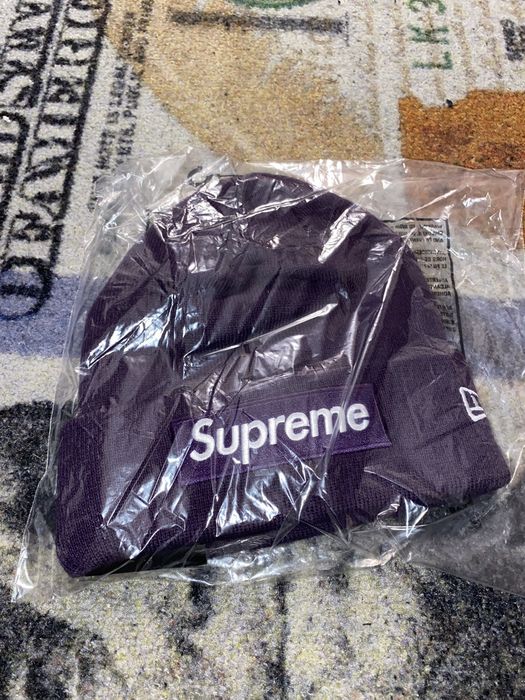 Supreme Supreme New Era Box Logo Beanie Purple (FW23) | Grailed