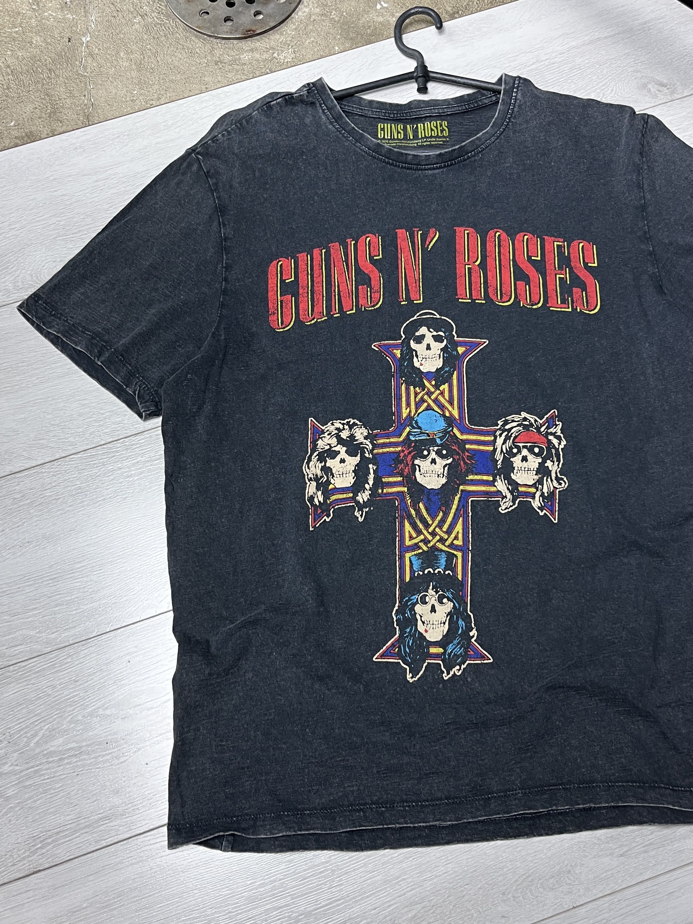 Vintage GUNS N' ROSES "APPETITE FOR DESTRUCTION" SKULL TEE - № 977 Size US S / EU 44-46 / 1 - 2 Thumbnail