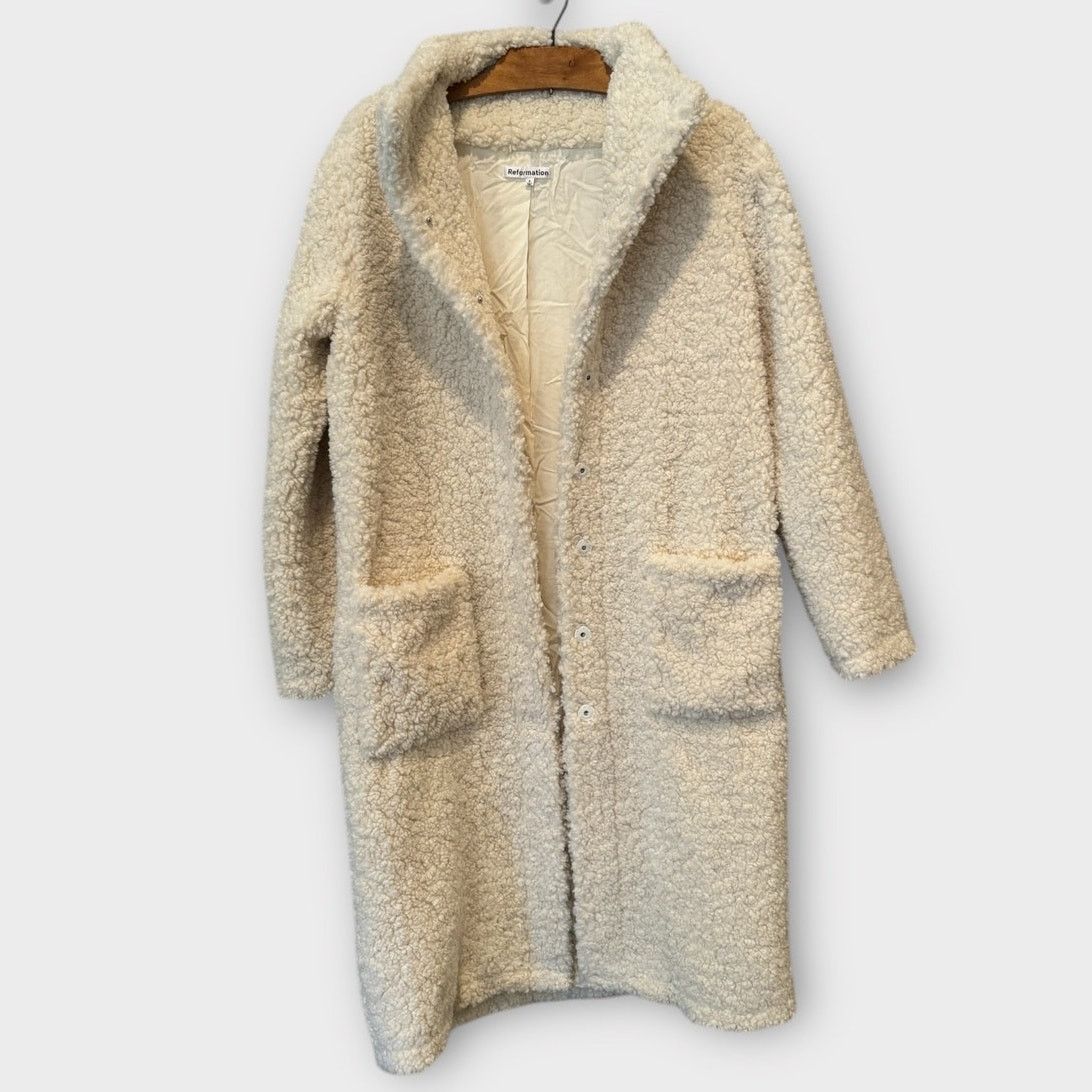 Reformation REFORMATION Bromley Faux-fur Coat Size Small Size S / US 4 / IT 40 - 5 Thumbnail