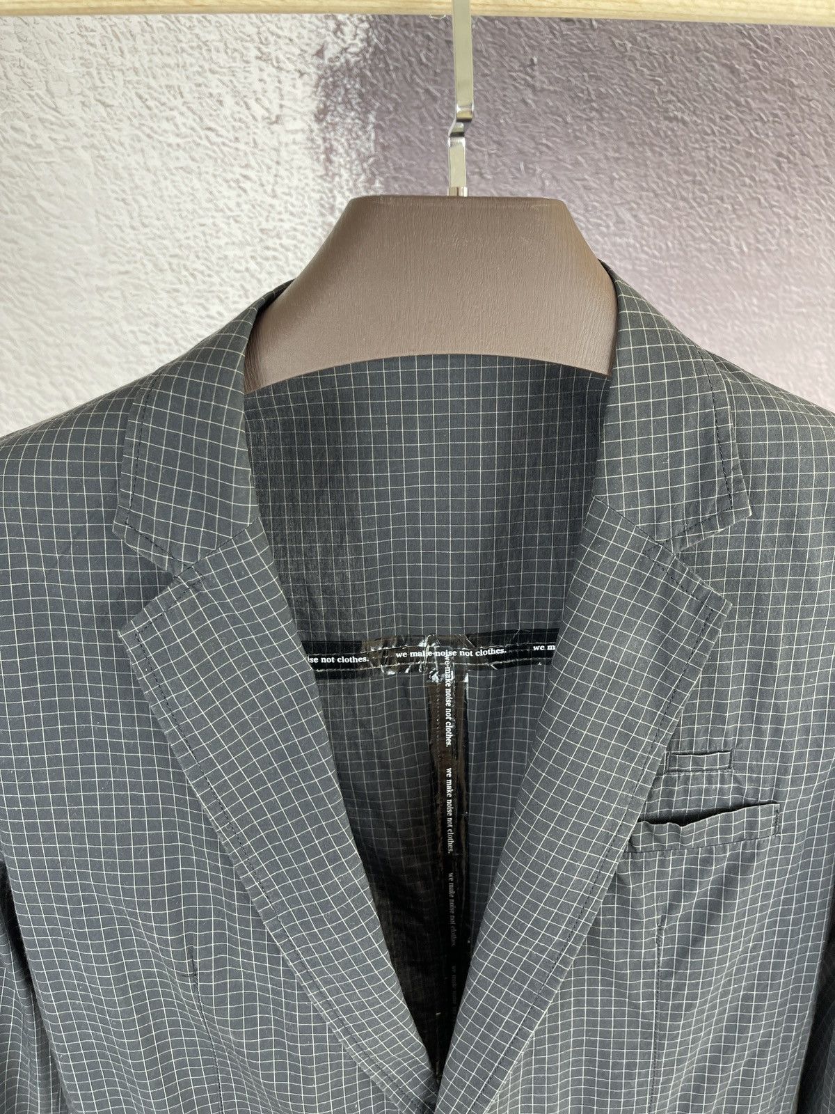 Japanese Brand Undercoverism "We Make Clothes Not Noise" Blazer checkered Size 38R - 7 Thumbnail