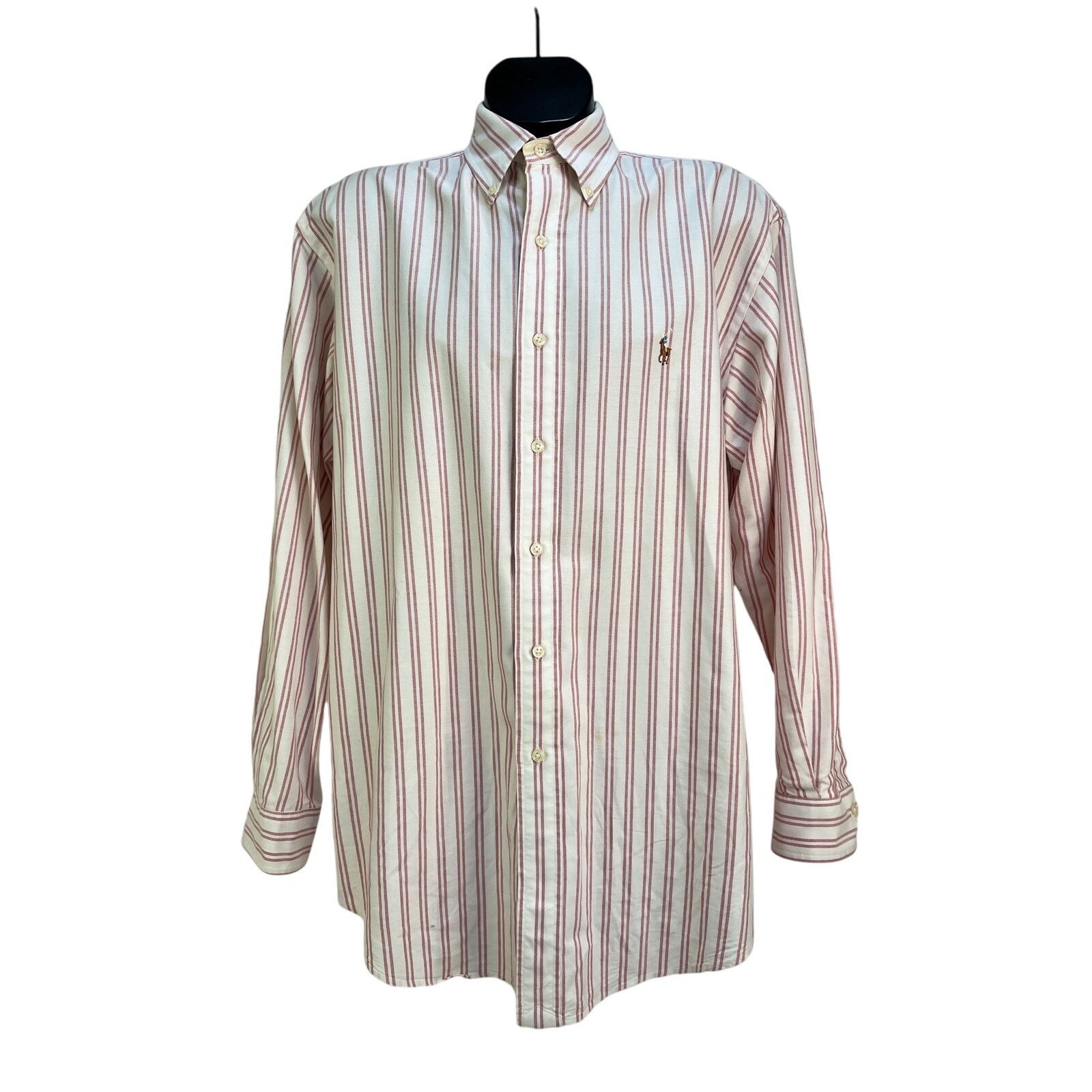 Ralph Lauren × Vintage Vintage Ralph Lauren Yarmouth Stripe Button Down Shirt Size US L / EU 52-54 / 3 - 1 Thumbnail