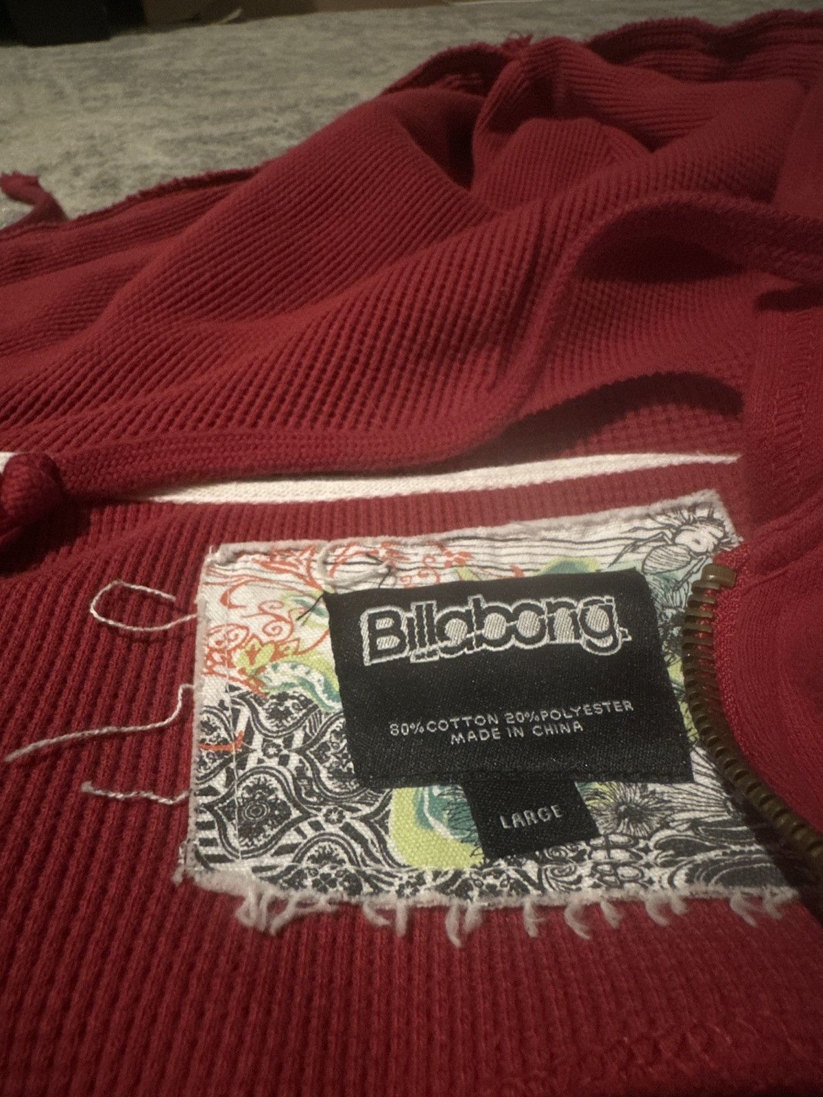 Billabong Billabong 2000s thermal lined zip up Size US L / EU 52-54 / 3 - 2 Thumbnail
