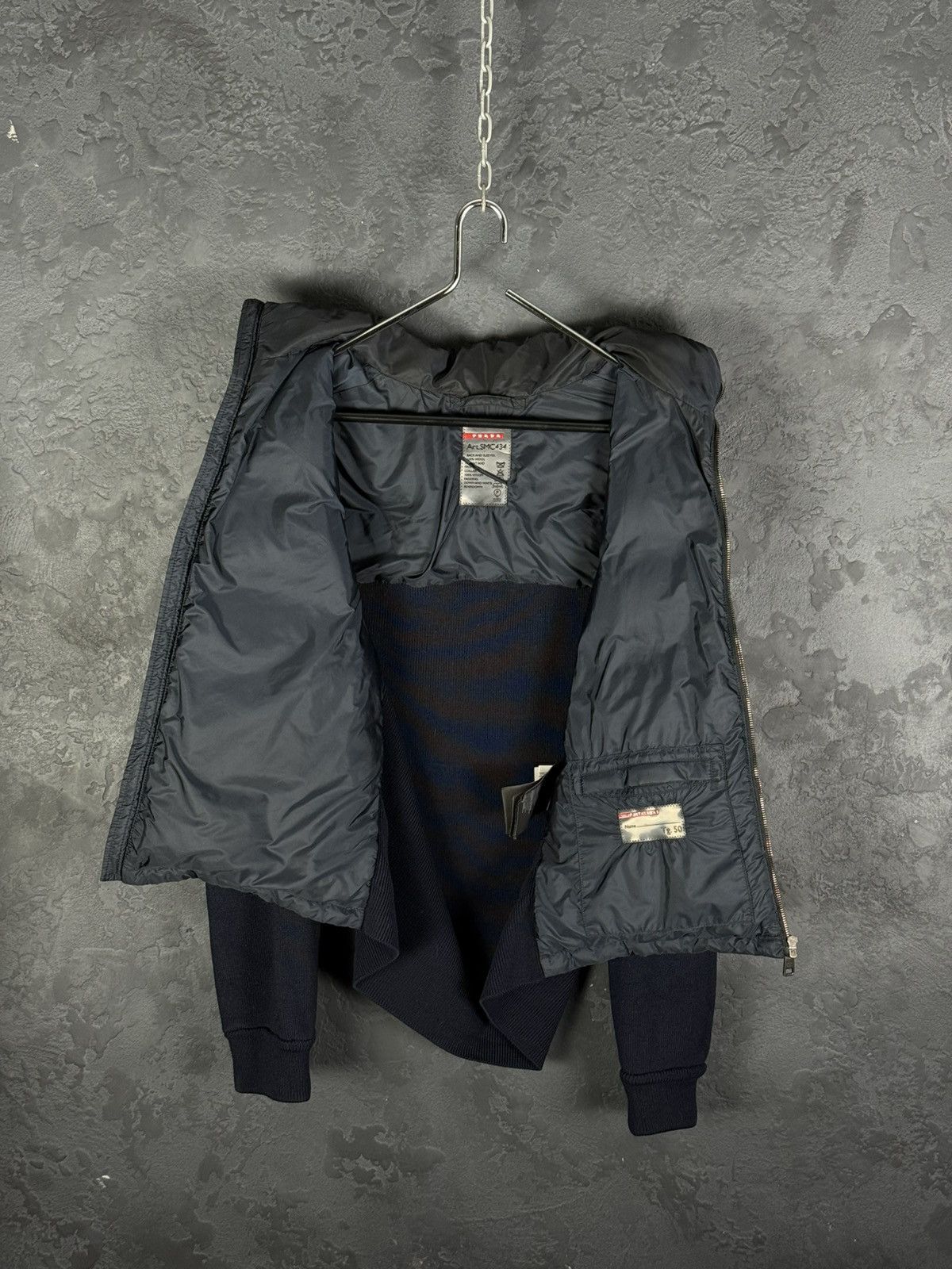 Prada Prada Red Tab Designer Down Puffer Jacket Wool Nylon Men’s Size US M / EU 48-50 / 2 - 16 Thumbnail