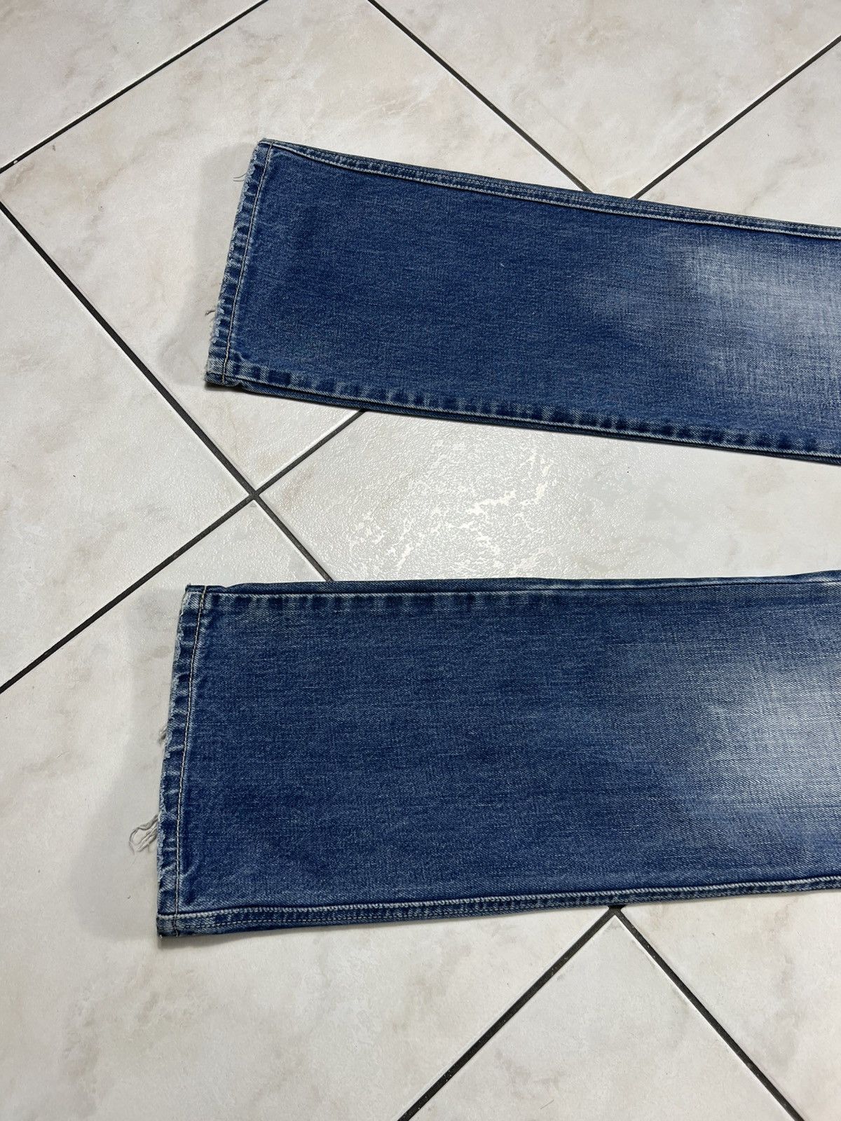 Diesel Vintage 90s Diesel y2k bootcut distressed denim jeans flared Size 29" - 9 Thumbnail