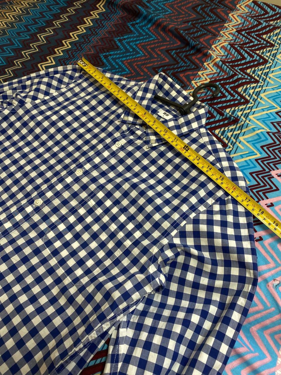 Uniqlo × Vintage Uniqlo Vintage Mens Flannel Plaid Shirt Size US S / EU 44-46 / 1 - 7 Thumbnail