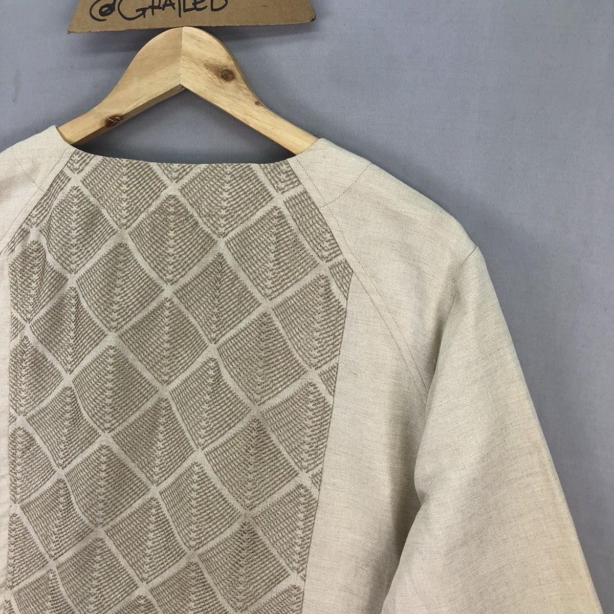 Japanese Brand Japanese Brand W.Lane Linen Beads Kimono Cardigan Size L / US 10 / IT 46 - 11 Thumbnail