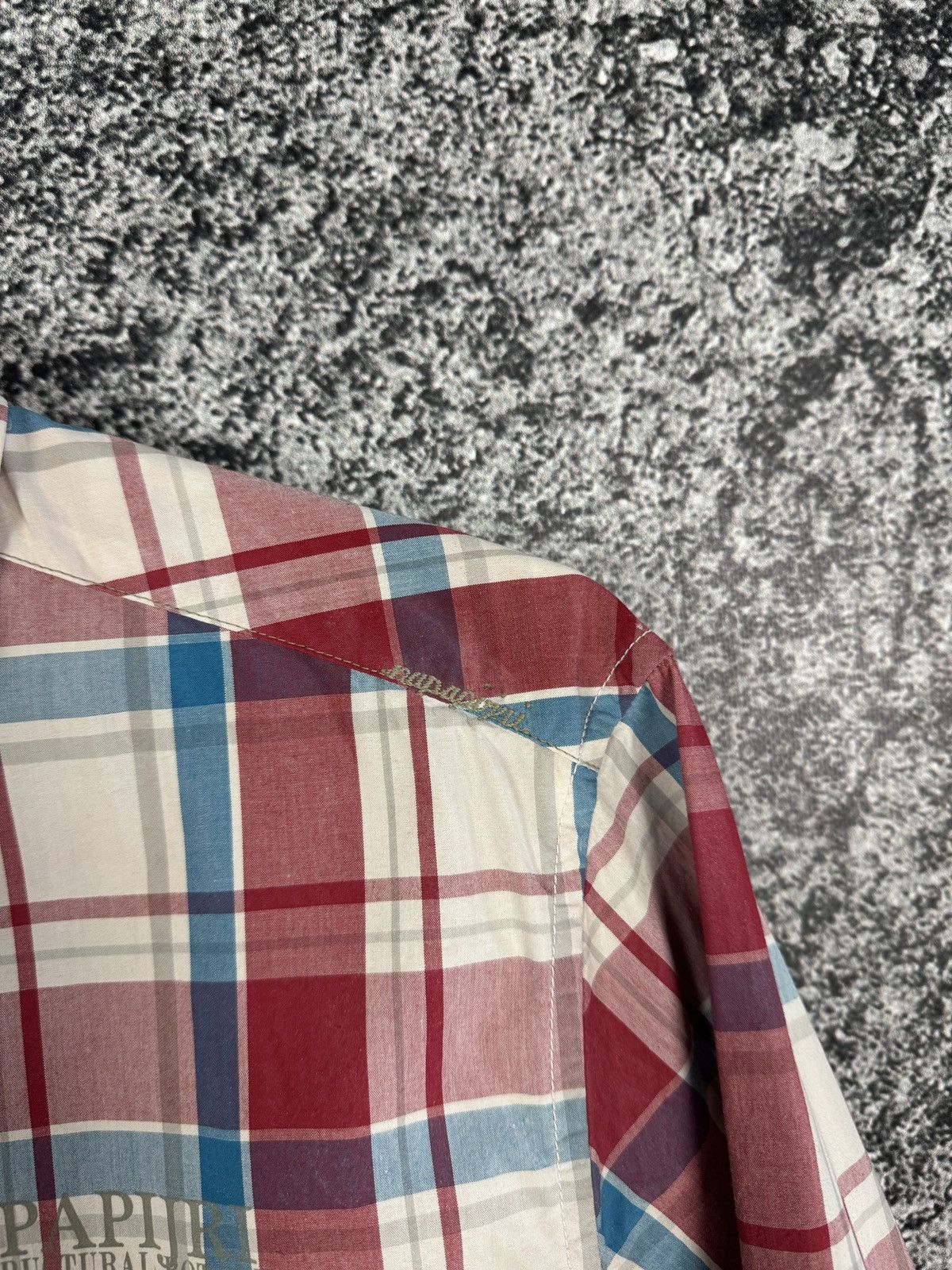 Napapijri Napapijri Long Sleeve Plaid Shirt Button Up Outdoor Size L Size US L / EU 52-54 / 3 - 6 Thumbnail