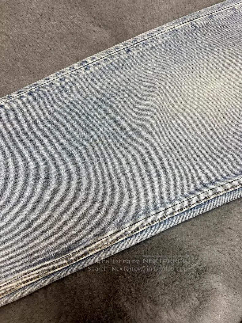 Celine Celine Light Blue Straight Leg Wide-Leg Jeans Size 29 i Size US 29 - 6 Thumbnail