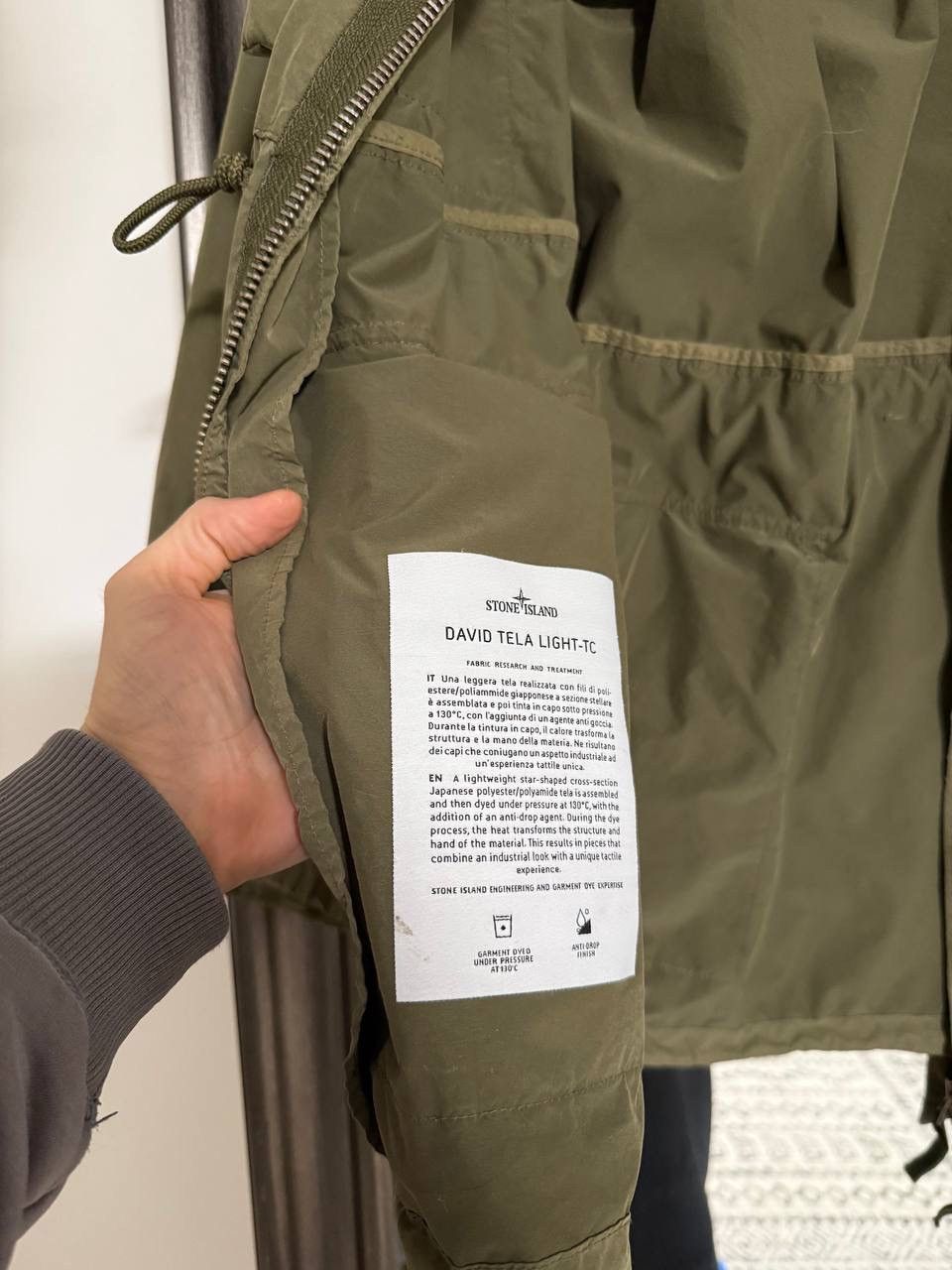 Stone Island Stone Island Khaki Green David Tela Light TC Parka XXL rare Size US XXL / EU 58 / 5 - 7 Thumbnail