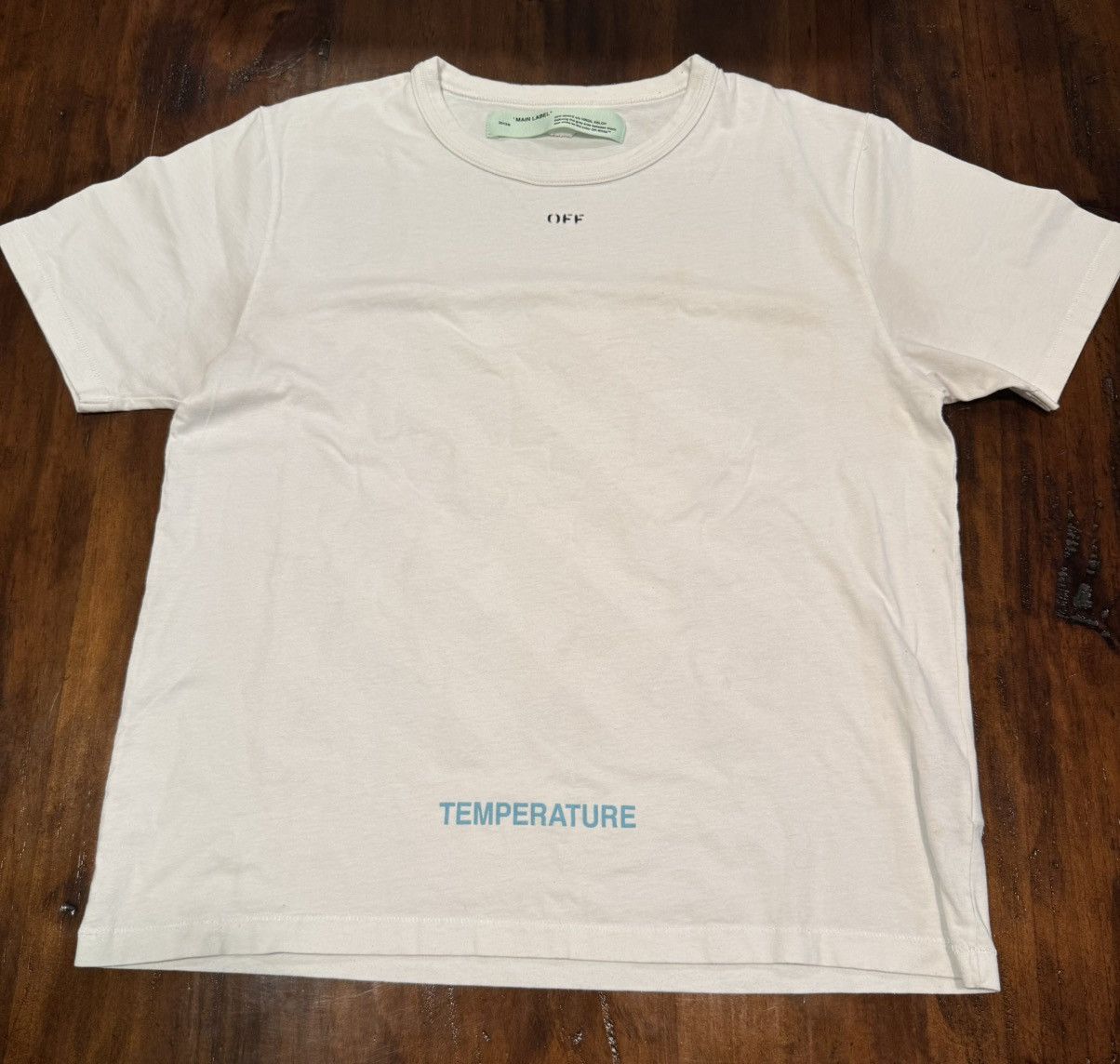 Off-White Off White Temperature Diag T-Shirt Size US L / EU 52-54 / 3 - 1 Thumbnail