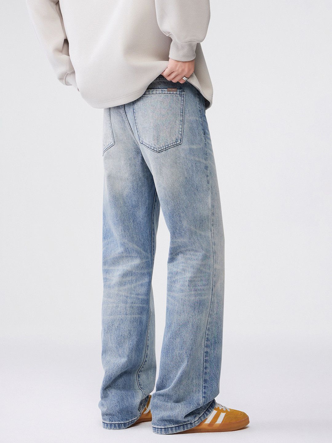 Japanese Brand American high street blue washed flared jeans for men Size US 32 / EU 48 - 5 Thumbnail