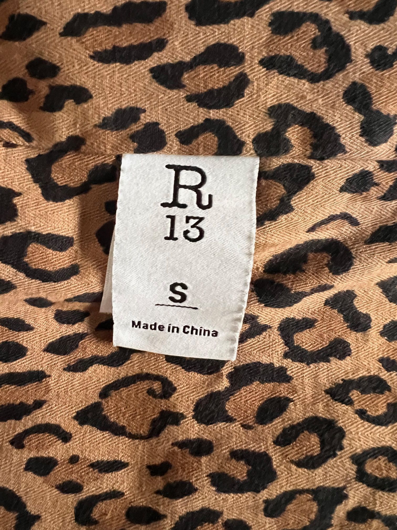 R13 r13 SHREDDED ANIMAL PRINT JACKET Size US S / EU 44-46 / 1 - 6 Thumbnail