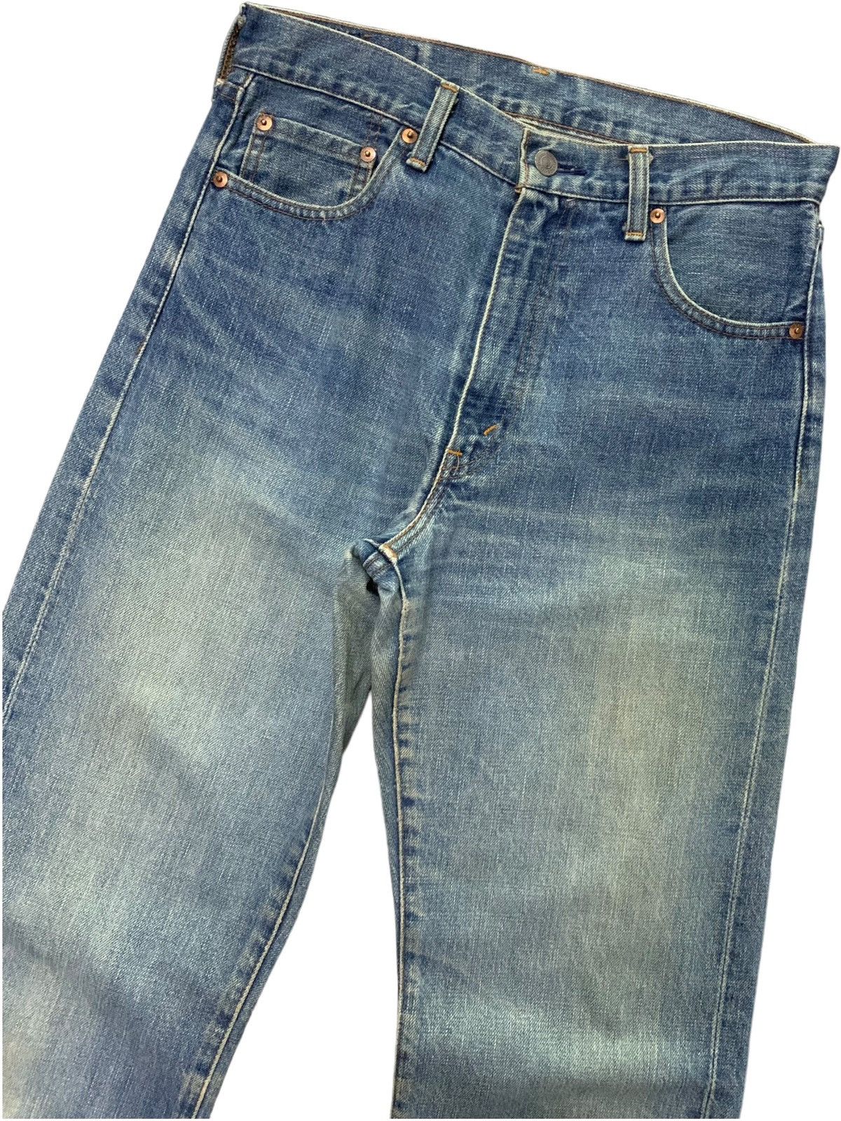 Levi's × Vintage Vintage LEVIS 502 LVC Talon Zipper Redline Selvedge Jeans Size US 30 / EU 46 - 7 Thumbnail