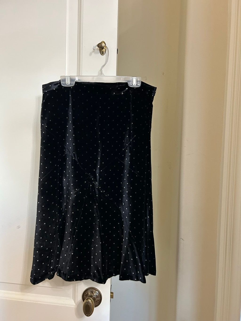 Marc Jacobs Marc Jacob’s Vintage Velvet Polka Dot Skirt Size 27" / US 4 / IT 40 - 3 Thumbnail
