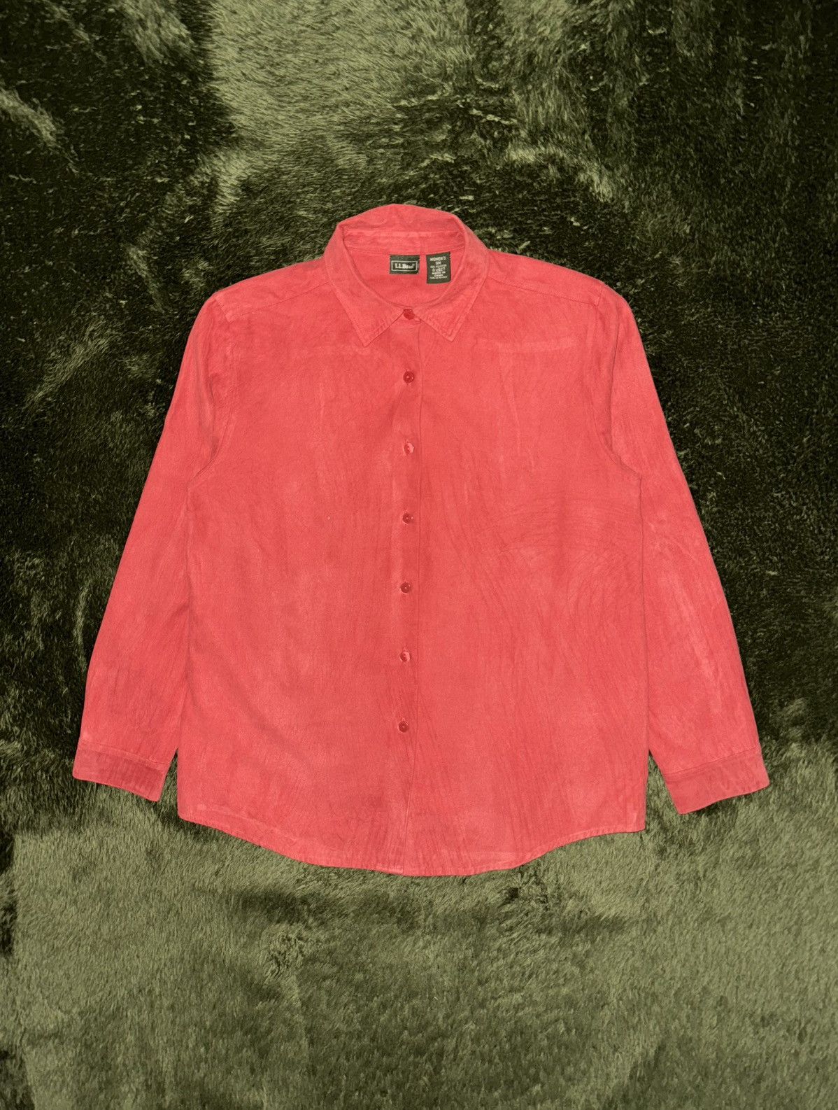 L.L. Bean [SM] L.L.Bean Poly Textured Relaxed-Fit Shirt – Red Size US M / EU 48-50 / 2 - 1 Thumbnail