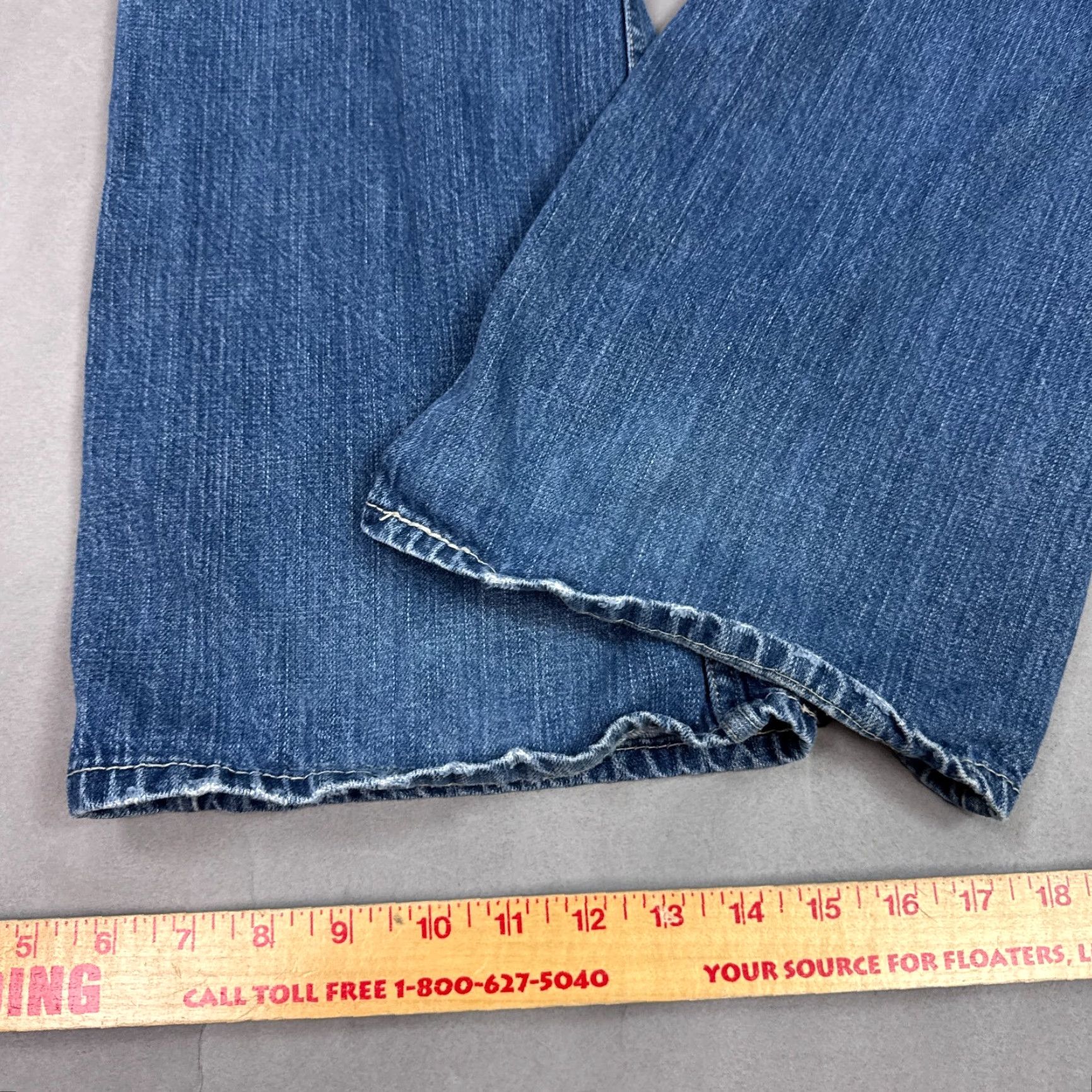 Levi's Levi's 527 Jeans Mens 36x30 Blue Bootcut 5-Pocket Denim Regular Waist 30 Inseam Western Cowboy Visible Faded Washed Out Vintage: No Size US 36 / EU 52 - 6 Thumbnail