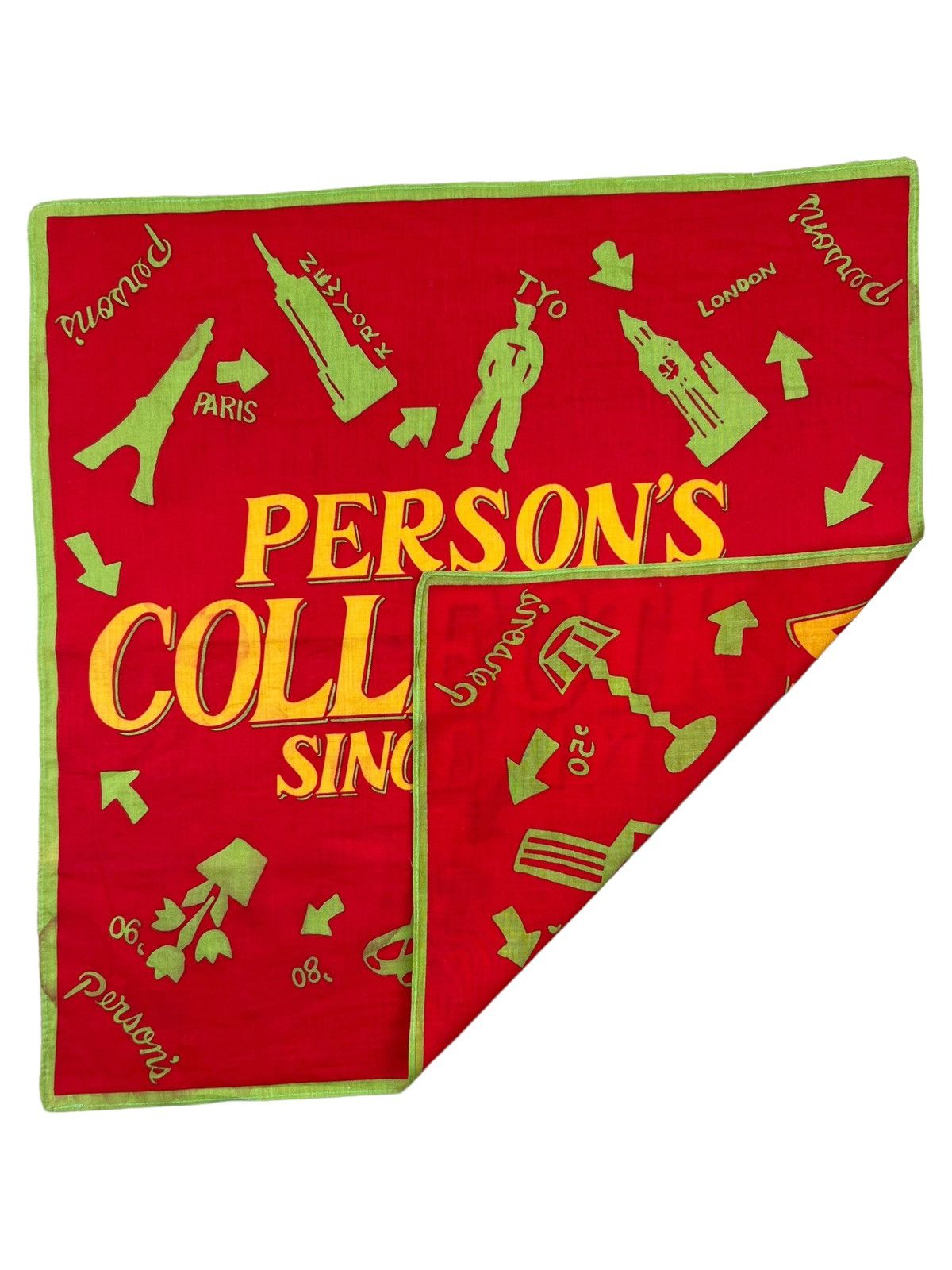 PERSON'S Person’s Handkerchief Neckerchief Bandana Pocketsquare Size ONE SIZE - 5 Thumbnail