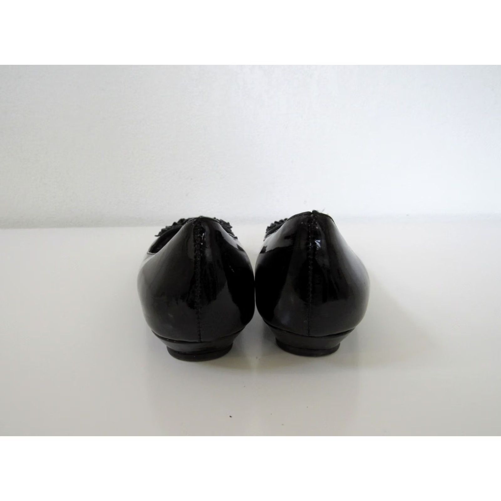 Loeffler Randall LOEFFLER RANDALL Black Ballet Flats Size 7B Women's Italian Leather Slip On Casual Leather Size US 7 / IT 37 - 4 Thumbnail