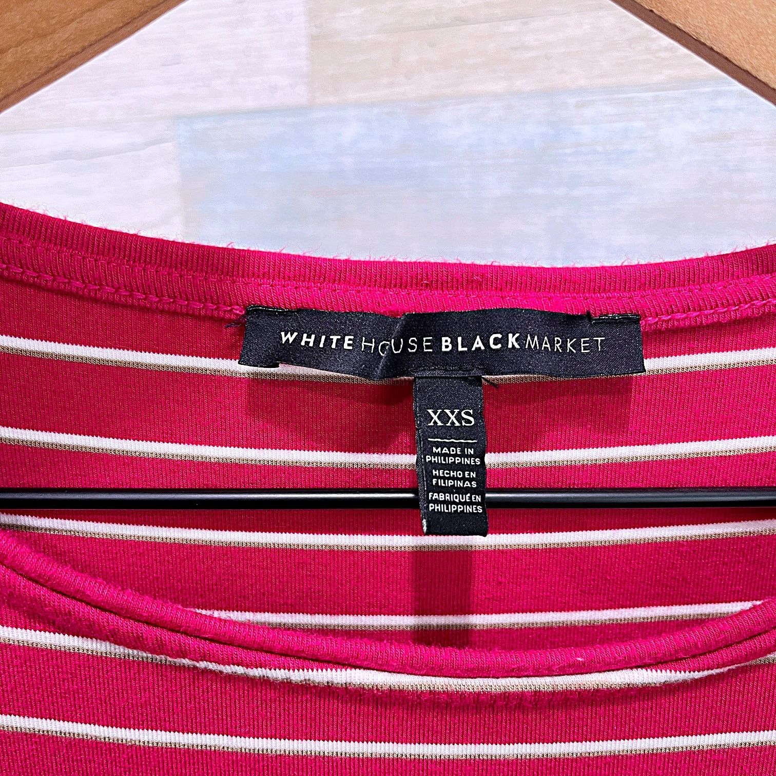 White House Black Market White House Black Market Flutter Sleeve Dress Pink Stripe XX Size XXS / US 00 / IT 34 - 5 Thumbnail