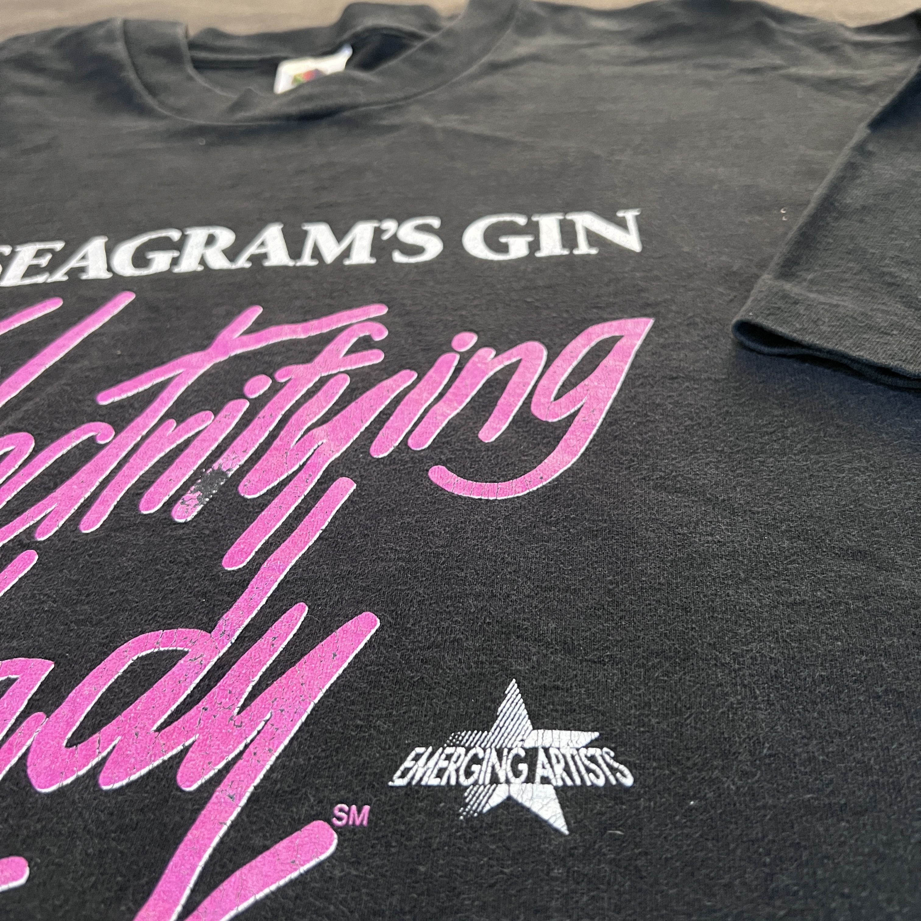 Vintage 90s Seagram's Gin Electrifying Lady graphic streetwear XL Size US XL / EU 56 / 4 - 3 Thumbnail