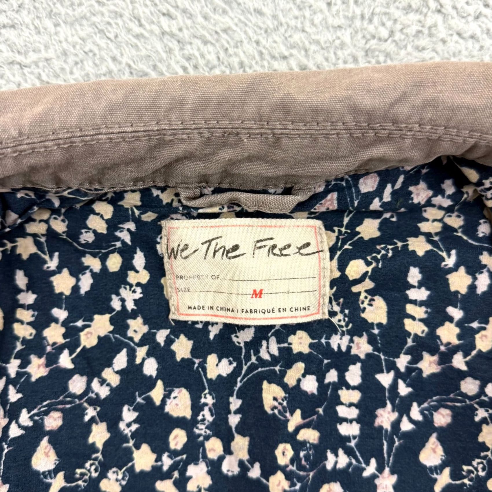 Free People Free People Apollo Cargo Jacket Womens Medium Oversized Button Utility Outdoor Beige Regular Jacket Size M / US 6-8 / IT 42-44 - 7 Thumbnail