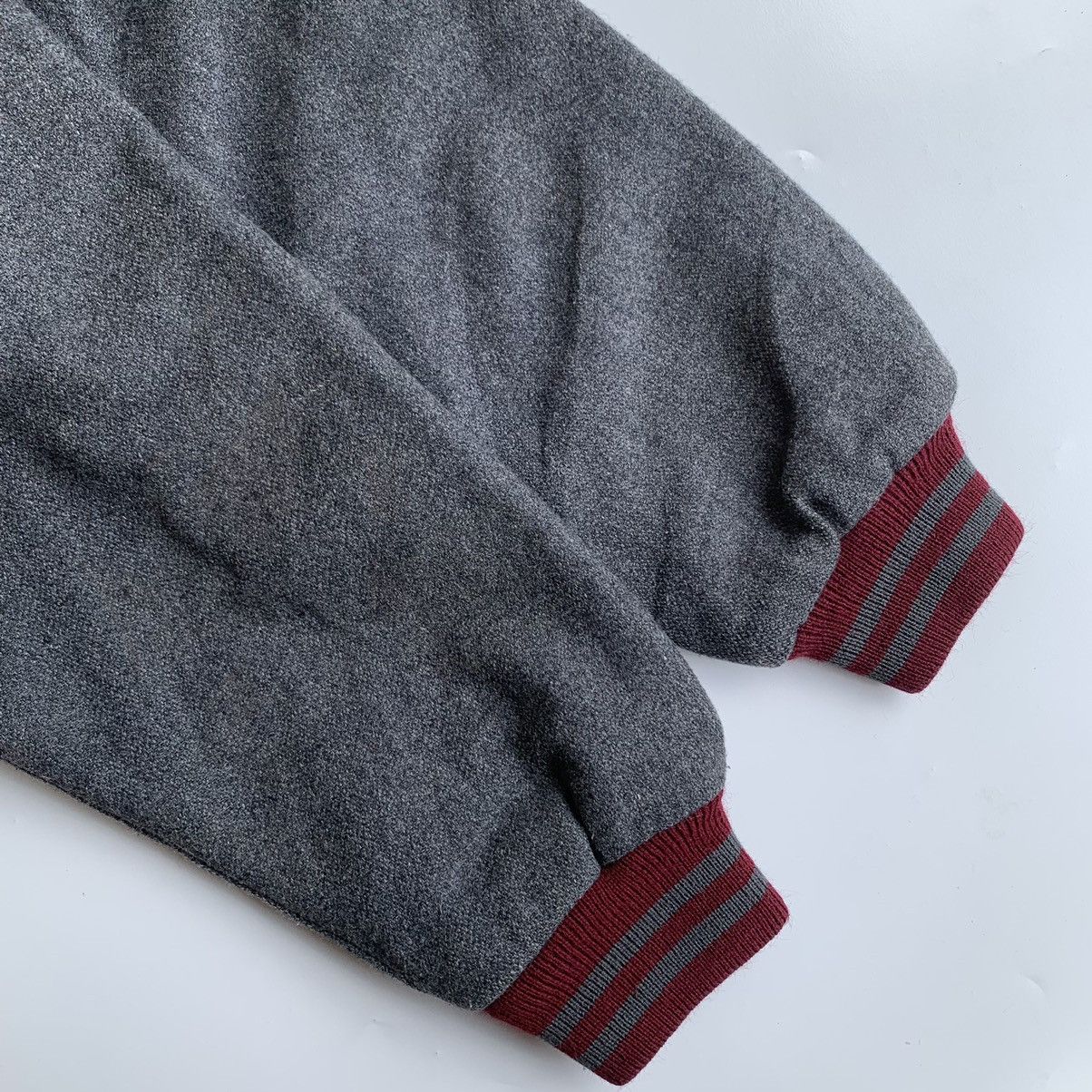 Japanese Brand × Vintage Vintage 90s New Wave Basic Varsity Bombers Wool Jacket Size US L / EU 52-54 / 3 - 5 Thumbnail