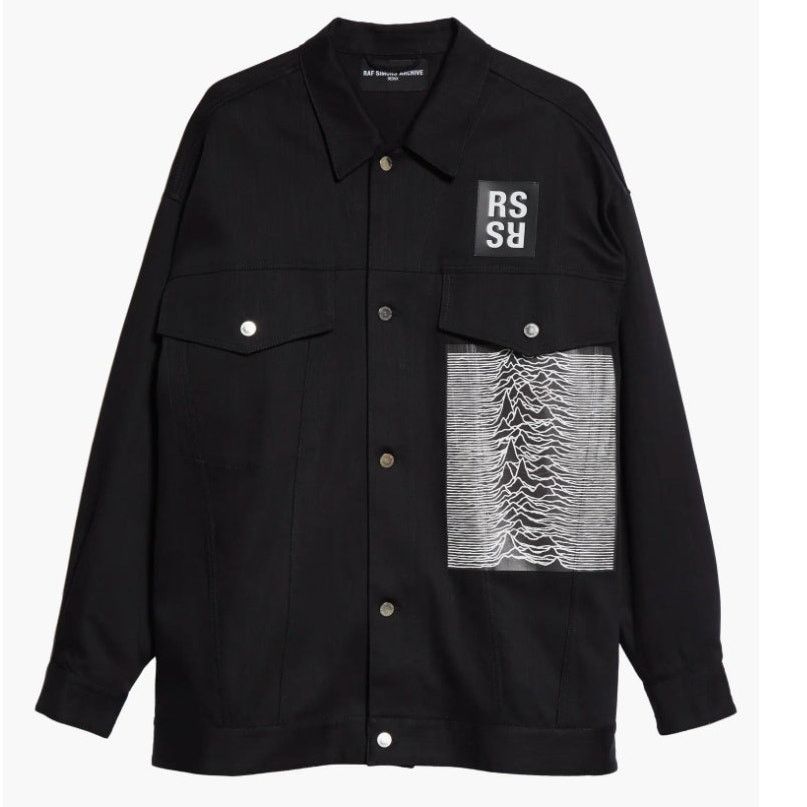 Joy Division × Raf Simons Redux SS18 Joy Division Black Denim Jacket size M Logo Patch Size US M / EU 48-50 / 2 - 1 Thumbnail