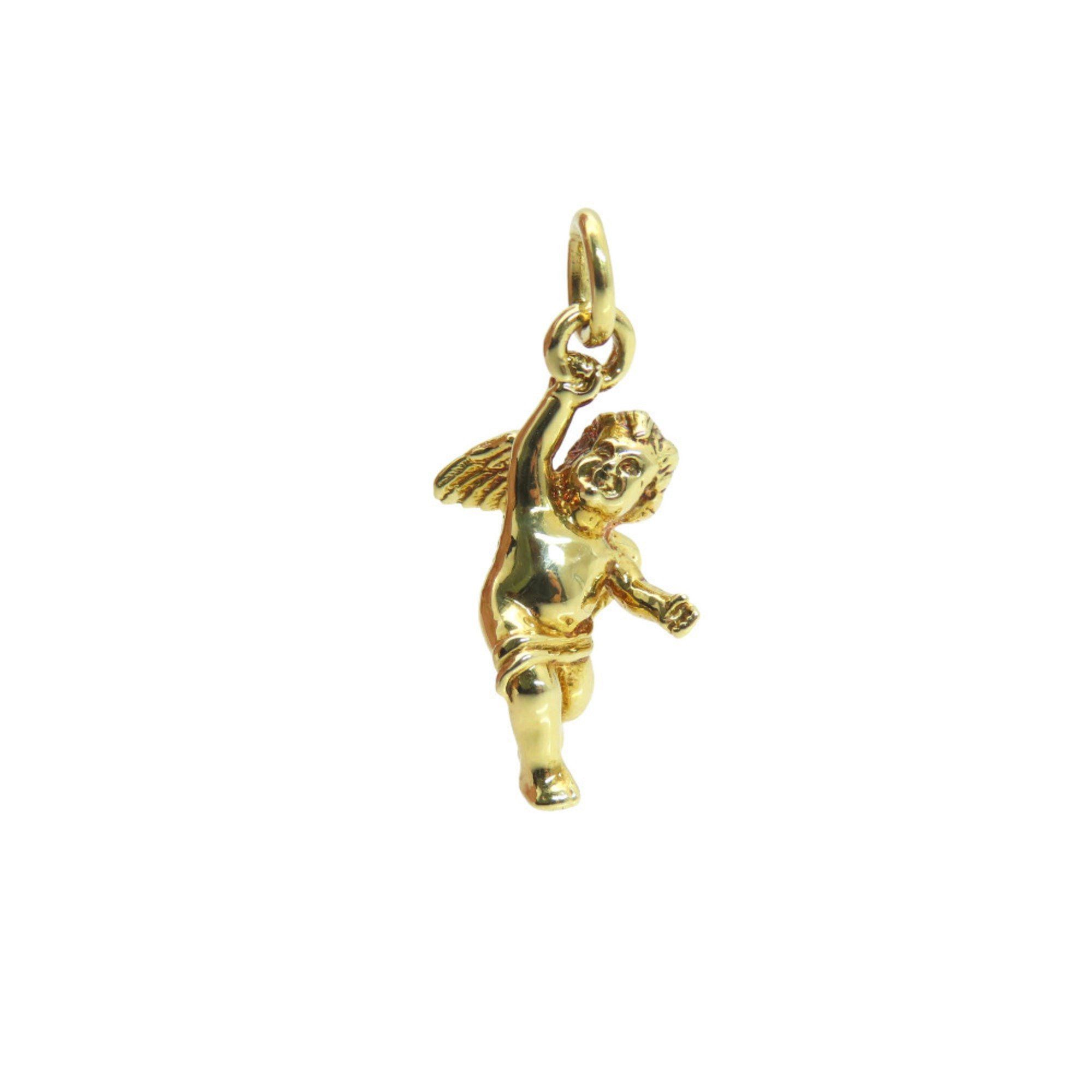 Tiffany & Co. Like new Tiffany Cherub Angel Motif 18KYG Pendant Top in 750 Yellow Gold. Jewelry Charm 0080. TIFFANY & Co. Size ONE SIZE - 1 Thumbnail