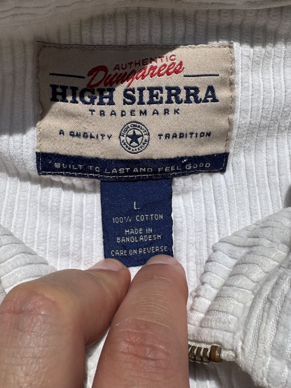High Sierra High Sierra White Corduroy Jacket Size US L / EU 52-54 / 3 - 17 Thumbnail