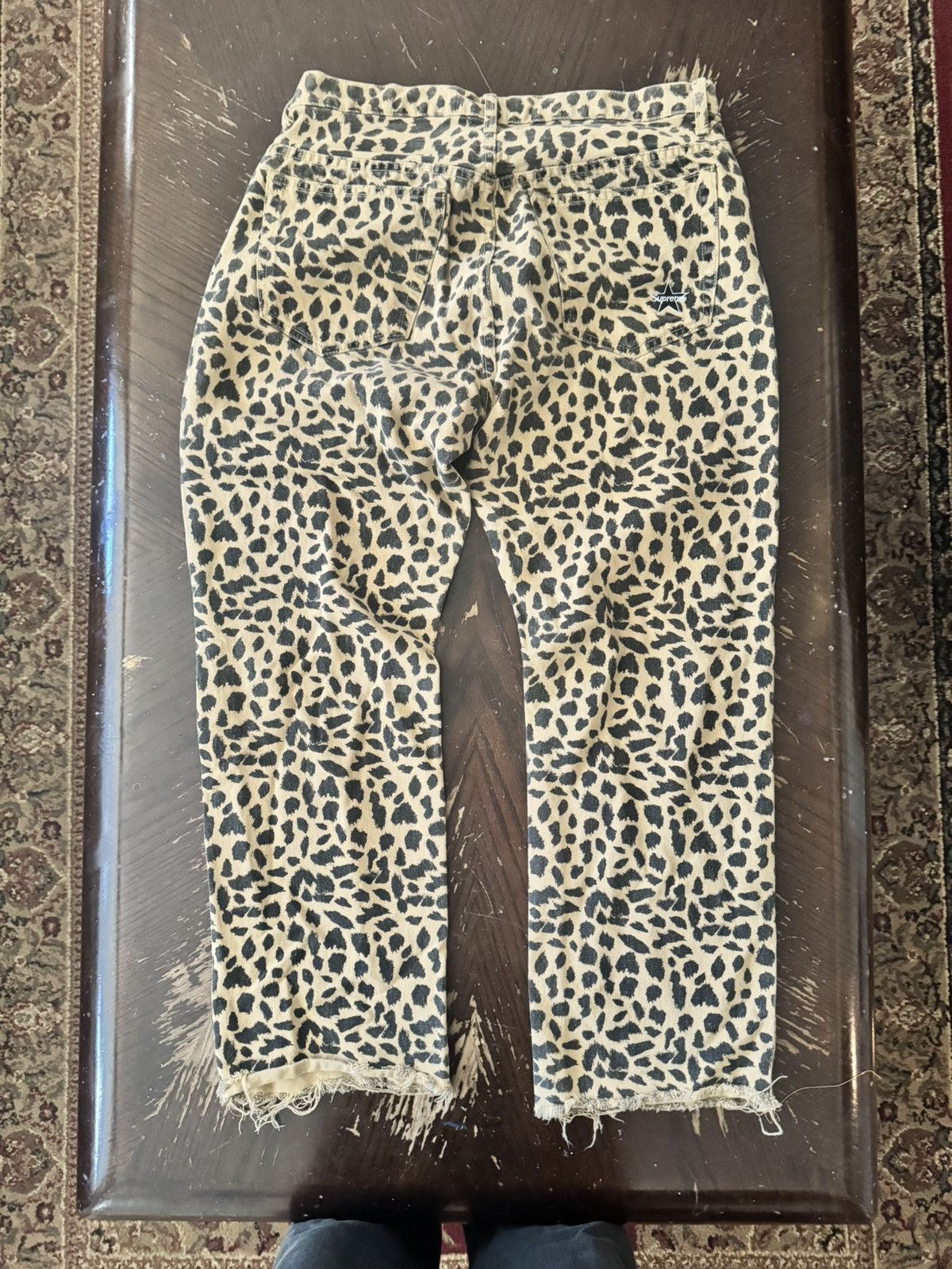 Supreme Supreme S/S 2017 Cheetah / Leopard Print Denim Pants Size US 34 / EU 50 - 3 Thumbnail