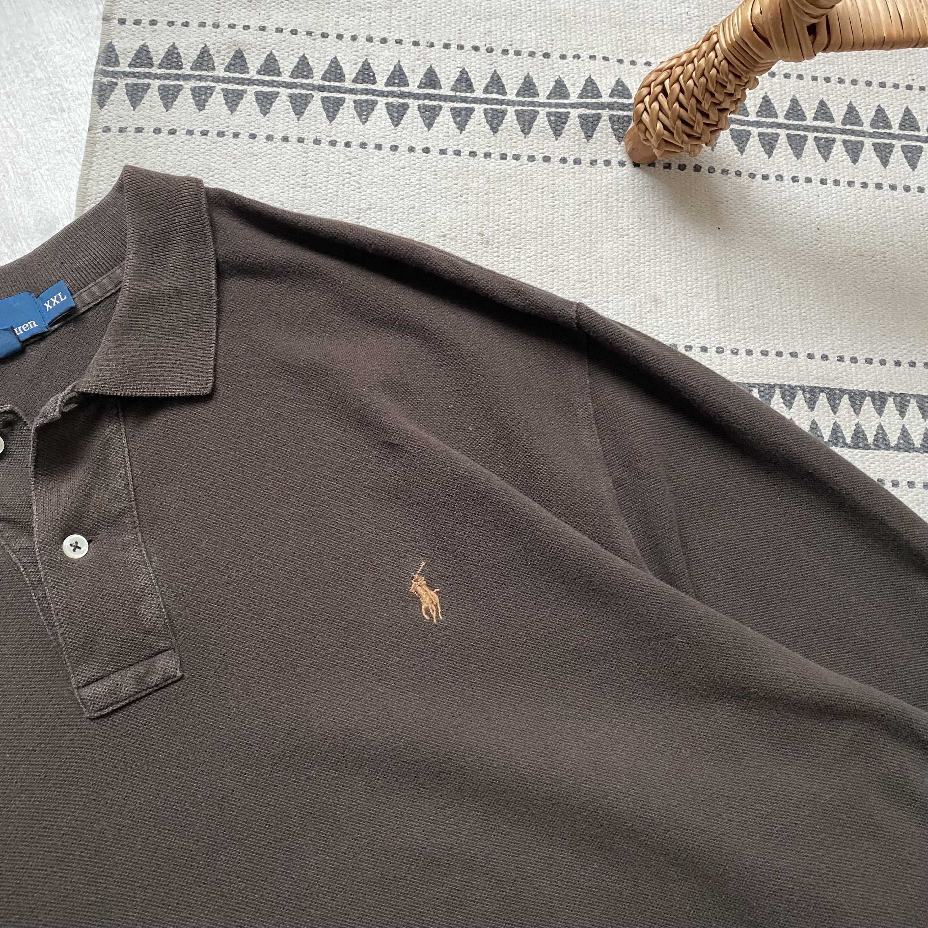 Polo Ralph Lauren 🤎 Vintage 90s Polo Ralph Lauren Rugby shirt longsleeve Size US XXL / EU 58 / 5 - 4 Thumbnail