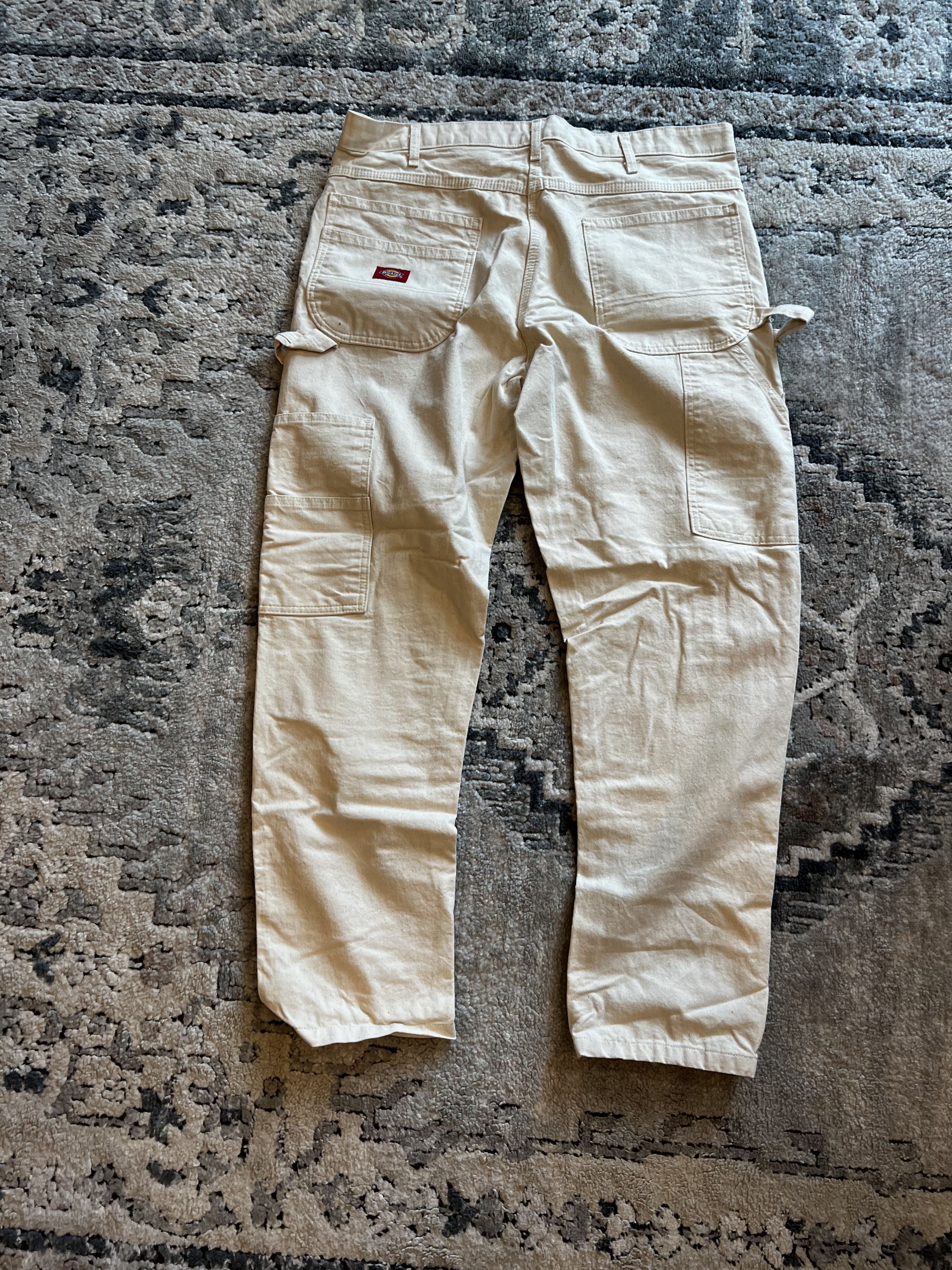 Dickies Cream Double Knee Painters Pants Size US 34 / EU 50 - 2 Thumbnail