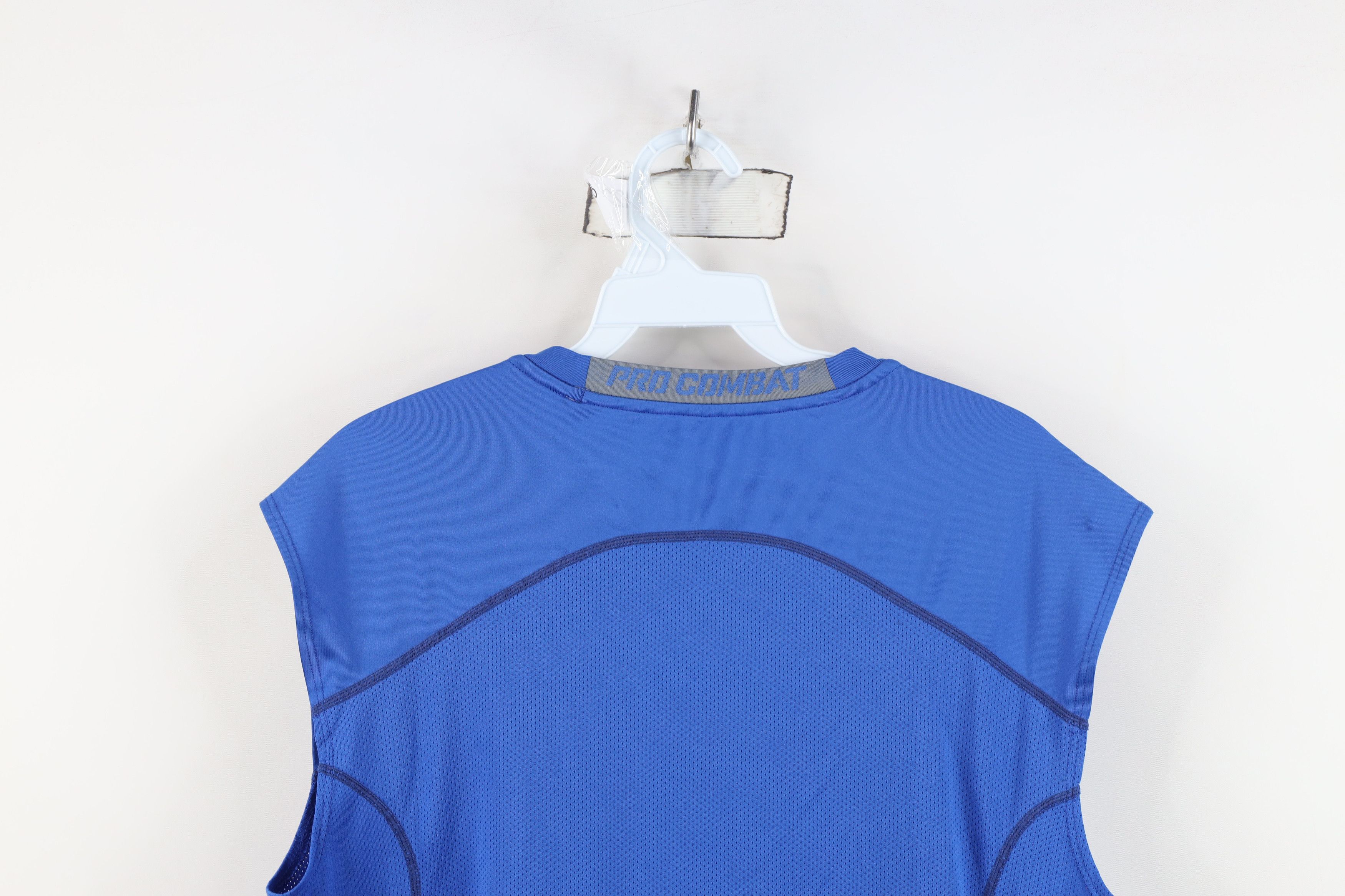 Nike Nike Pro Combat Training Sleeveless Muscle T-Shirt Blue Size US L / EU 52-54 / 3 - 13 Thumbnail