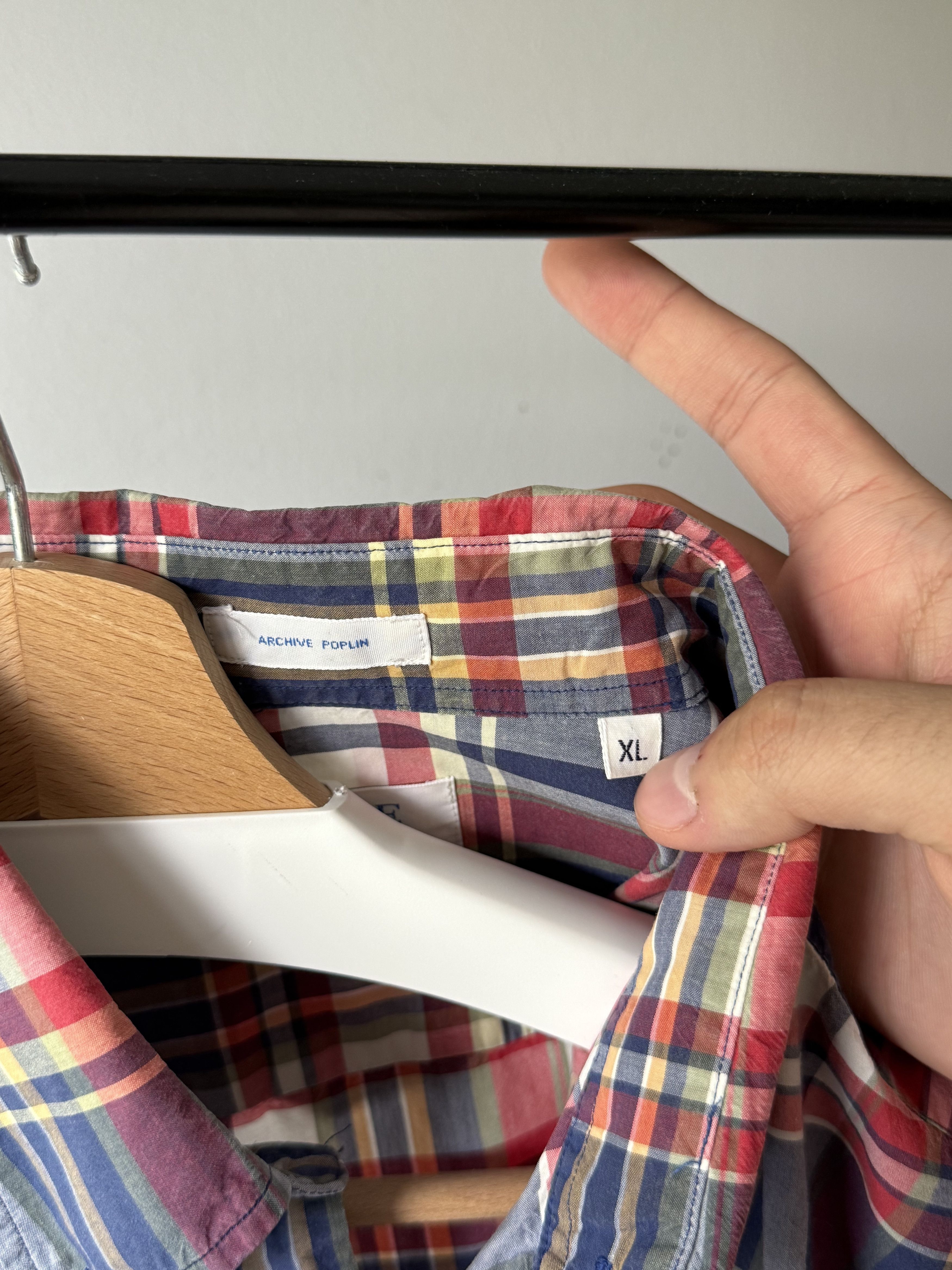 Gant × Gant Rugger Gant YALE CO-OP Archive Poplin Campus Store Plaid L/S Shirt Size US XL / EU 56 / 4 - 12 Thumbnail