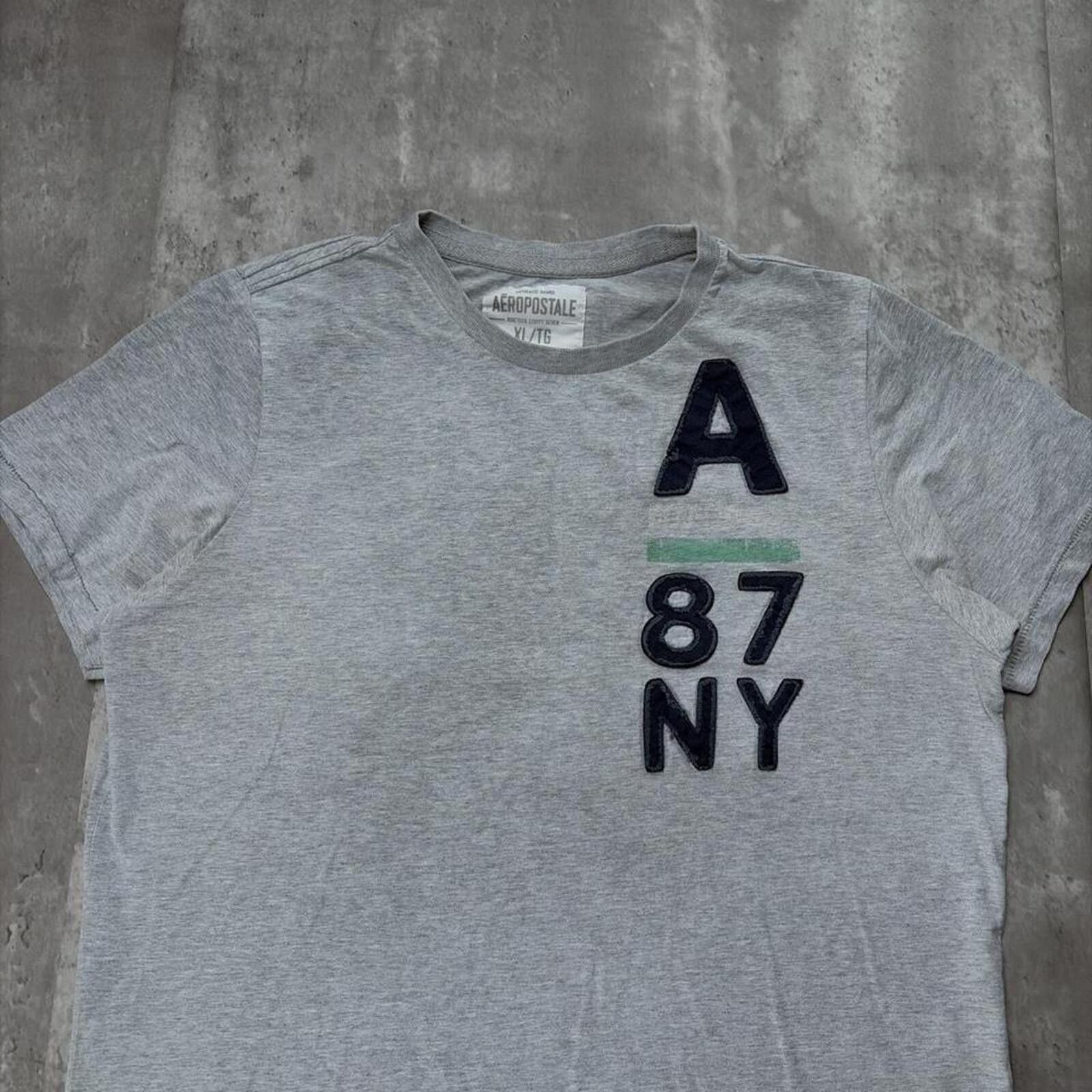 Aeropostale Y2K Grey Aeropostale Grunge Skater Faded Surf T-Shirt Size US XL / EU 56 / 4 - 3 Thumbnail