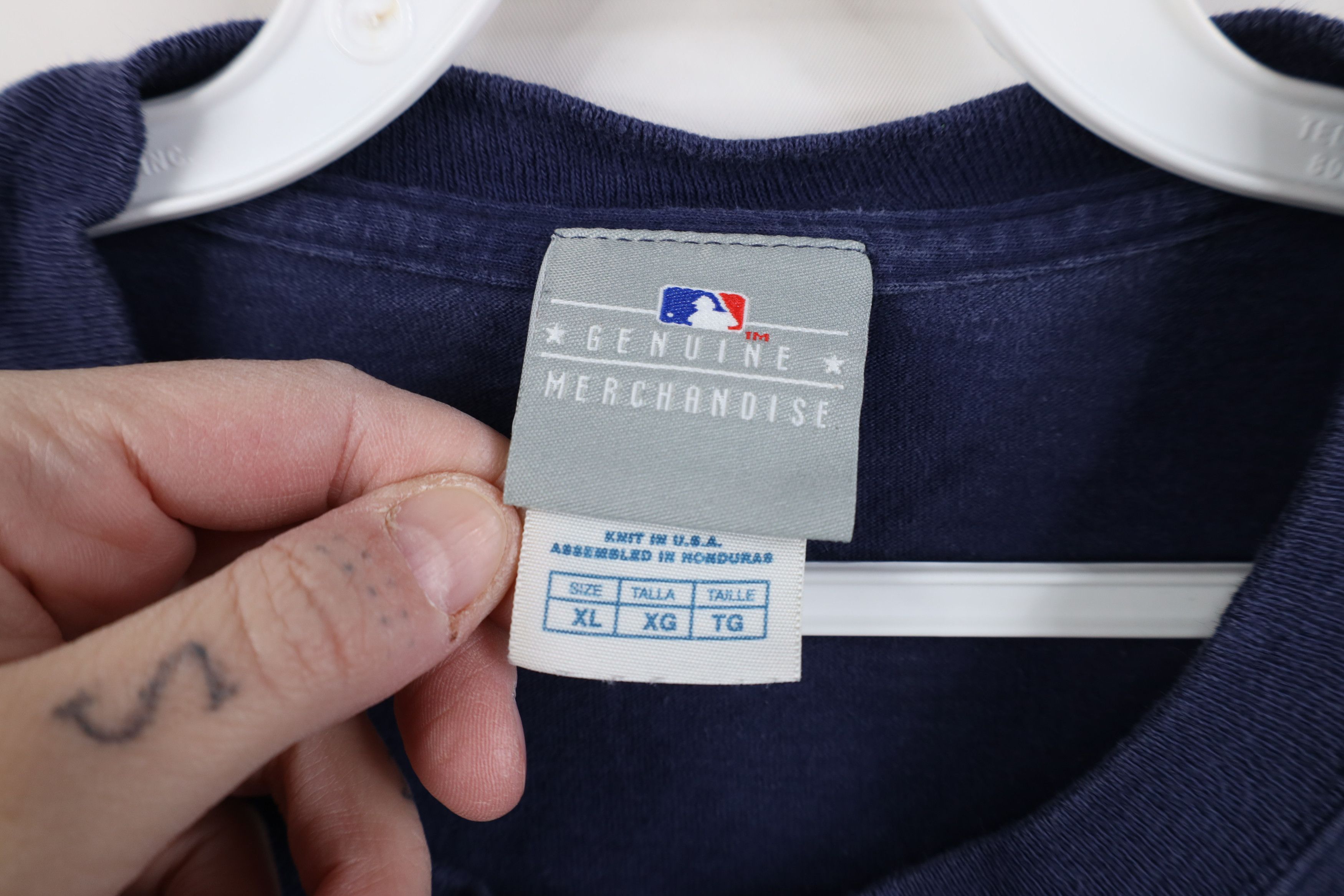Vintage Vintage Y2K 2008 Detroit Tigers Baseball T-Shirt Blue Cotton Size US XL / EU 56 / 4 - 10 Thumbnail