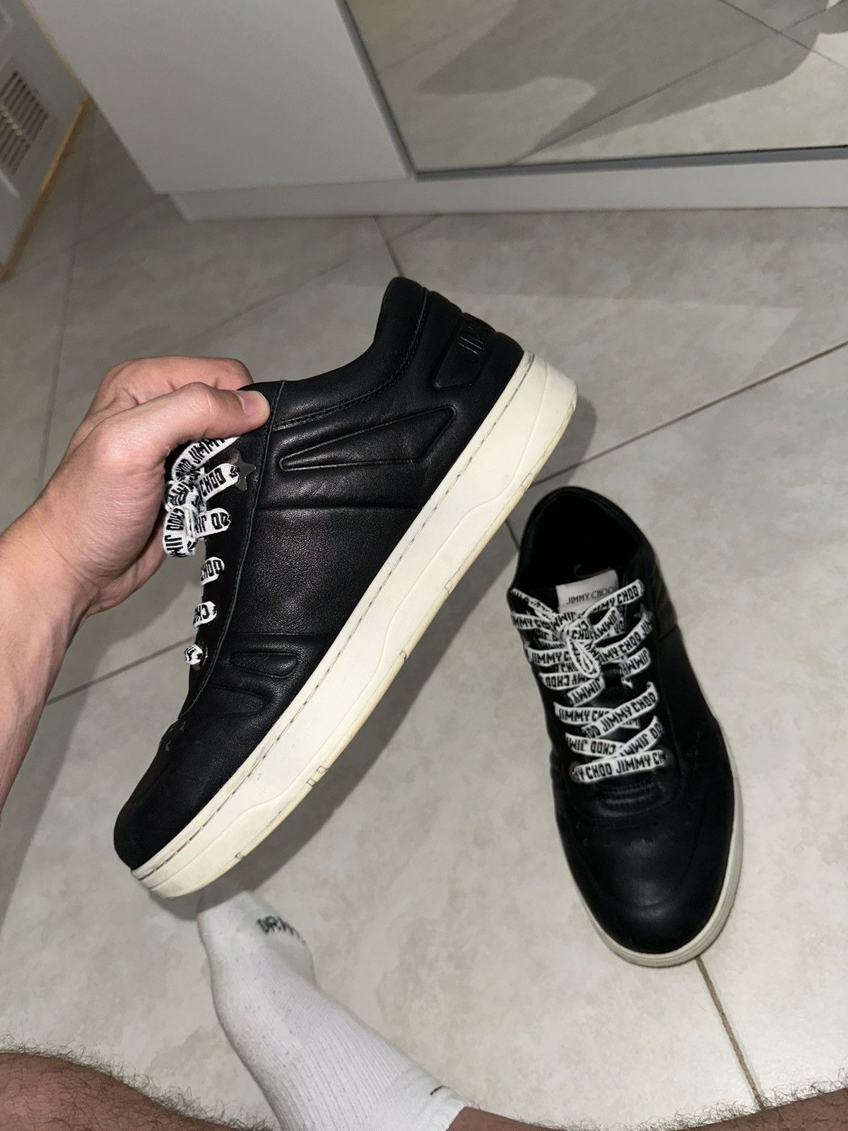 Jimmy Choo Jimmy Choo black leather sneakers 42.5 Size US 9.5 / EU 42-43 - 11 Thumbnail