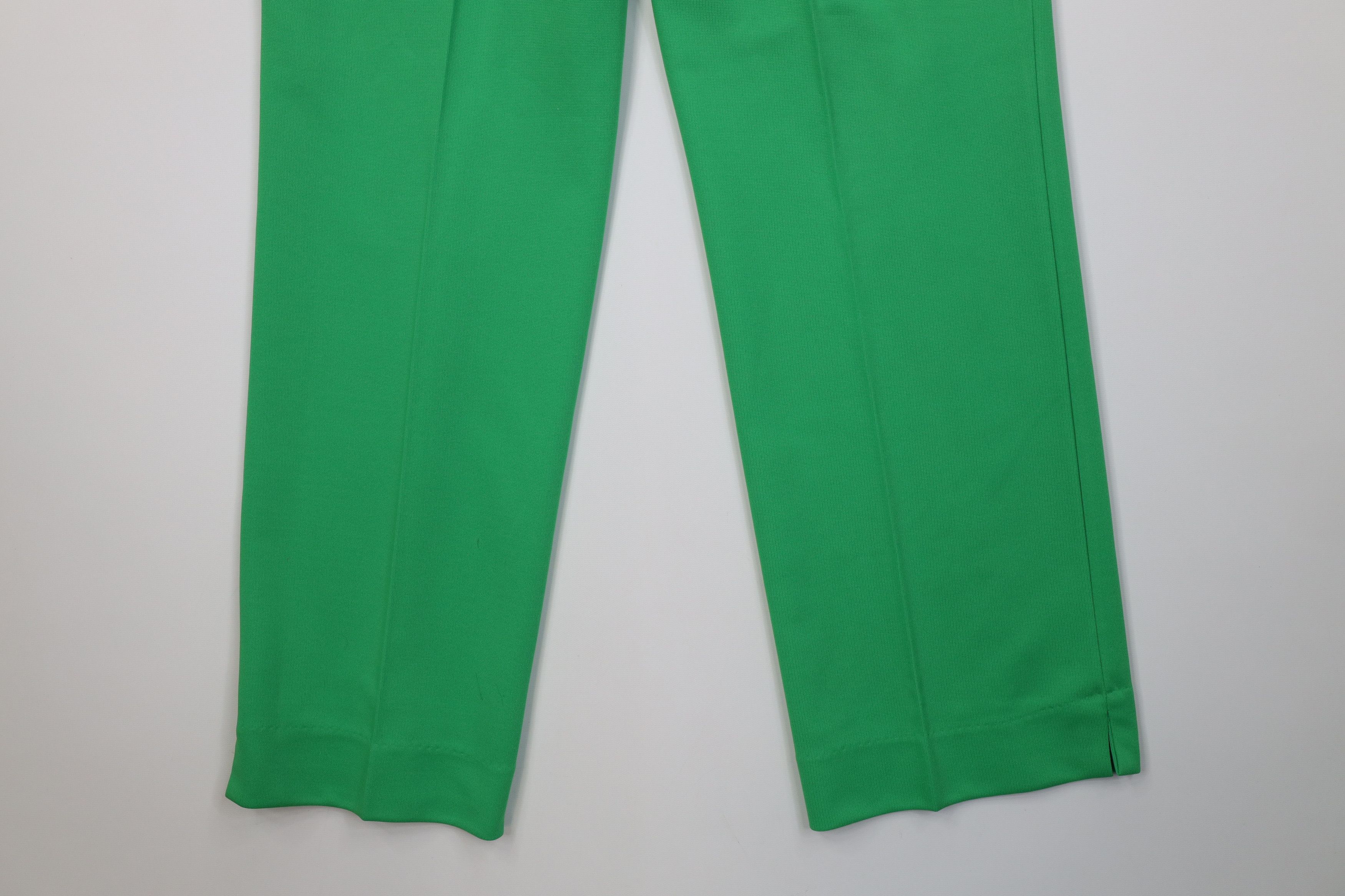 Vintage Vintage 70s Streetwear Flared Wide Leg Chino Pants Green USA Size 28" / US 6 / IT 42 - 12 Thumbnail
