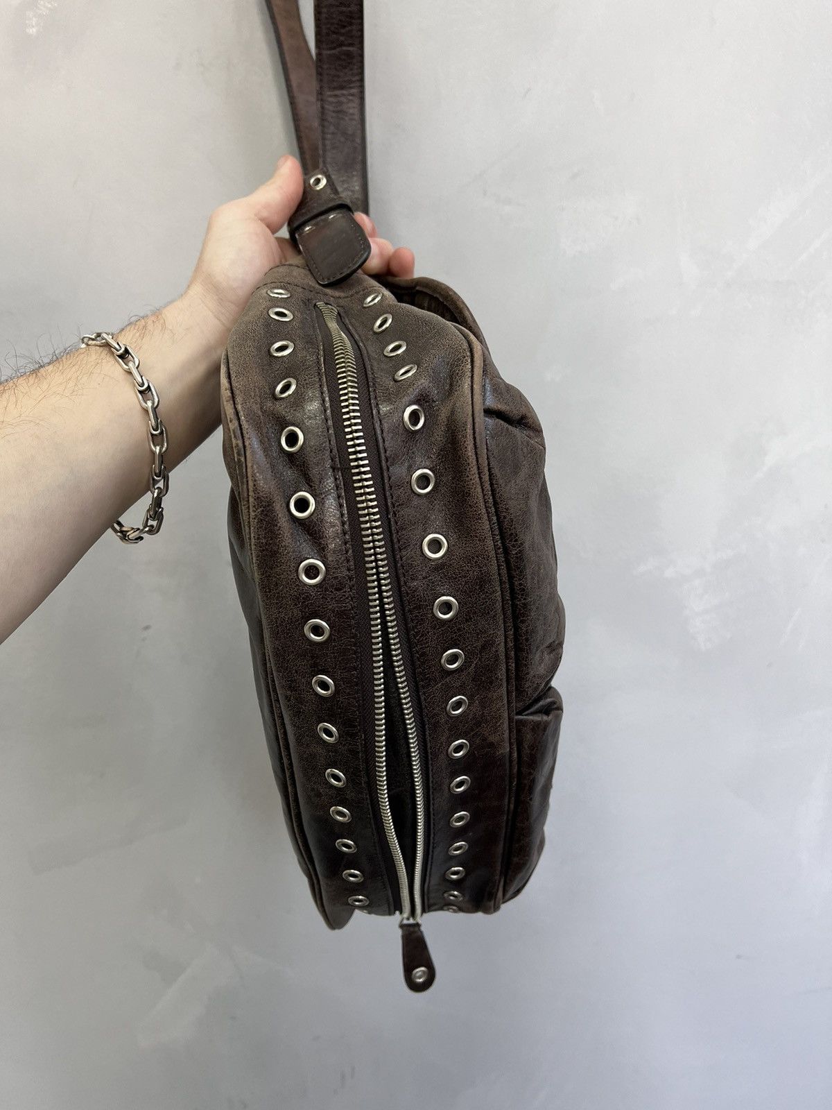 Kmrii leather bag archive y2k v系 14th VINTAGE Y2K LEATHER LGB STYLE KMRII LEATHER BAG