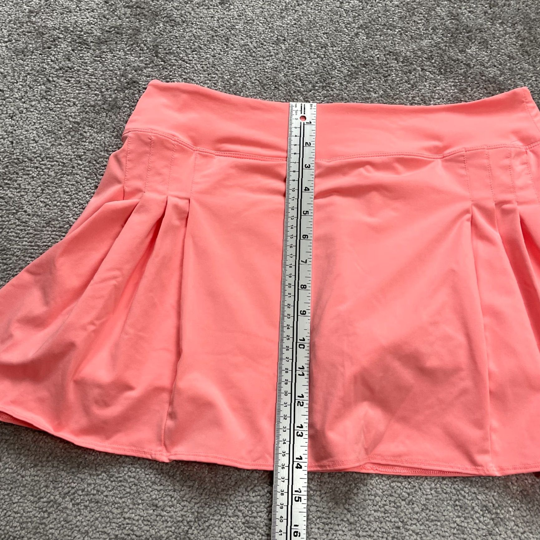 Rainbow Rainbow Tree Skirt Mini Skort Womens L Orange Peach Active A-Line Pleated Tennis Capable Breathable Lightweight Size 36" / US 14 / IT 50 - 7 Thumbnail