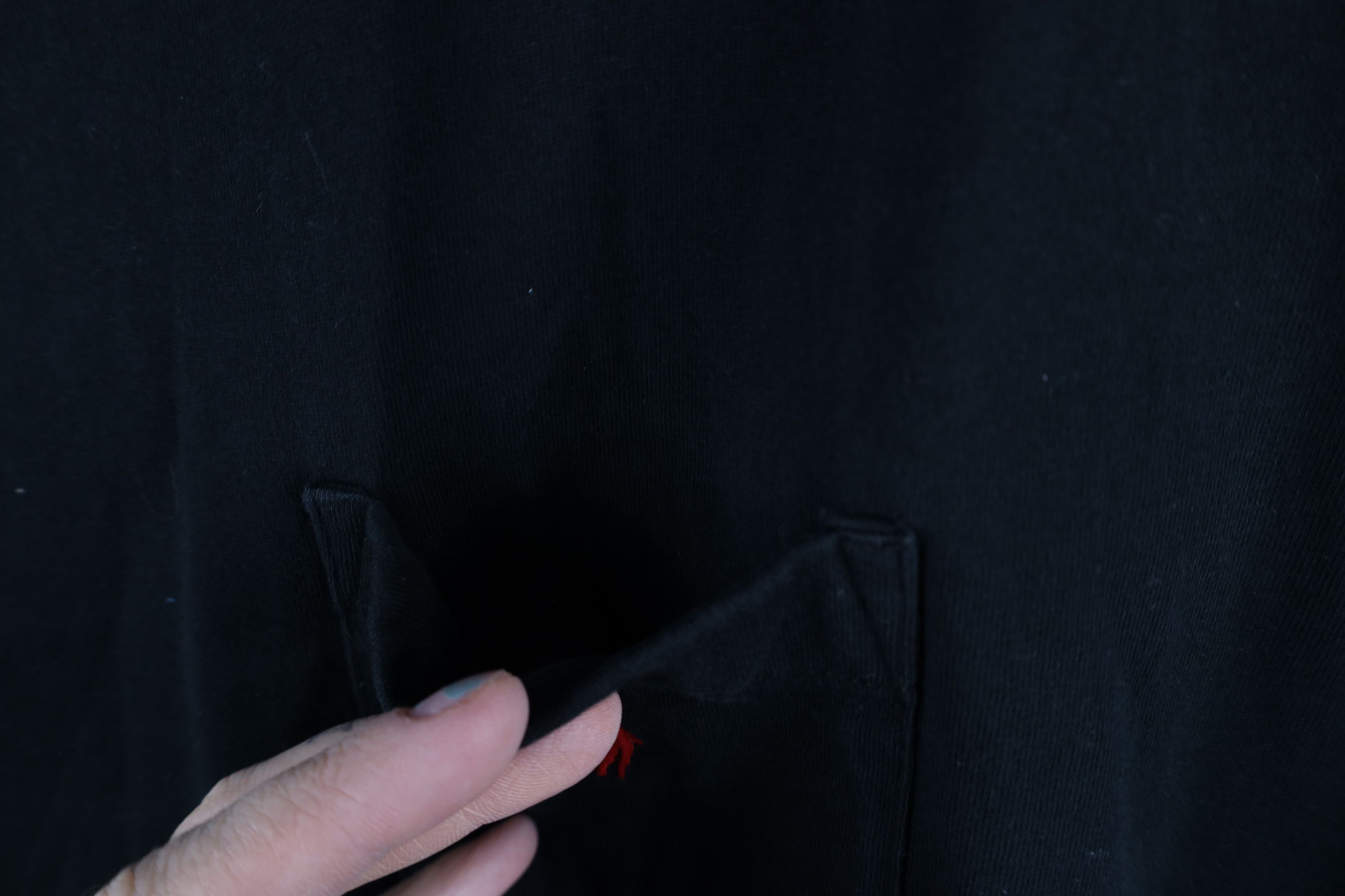 Ralph Lauren × Vintage Vintage Ralph Lauren Fit Faded Pocket T-Shirt Black Cotton Size US XXL / EU 58 / 5 - 5 Thumbnail
