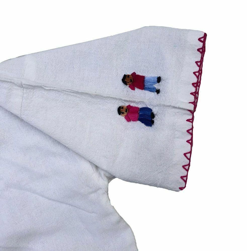 Designer Pre Owned Embroidered White Hand Made Blouse XS Size XS / US 0-2 / IT 36-38 - 3 Thumbnail